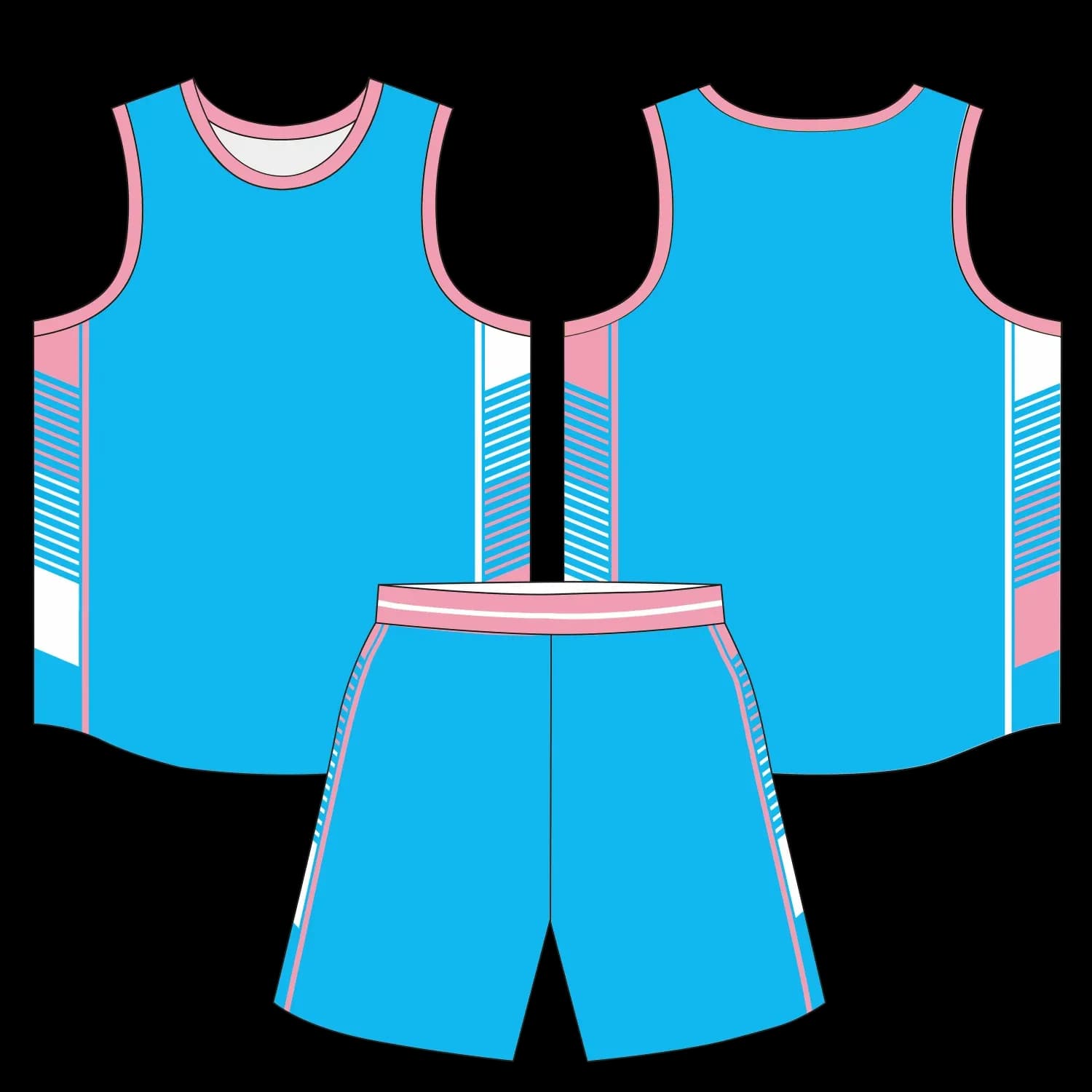 Custom basketball uniform design B43