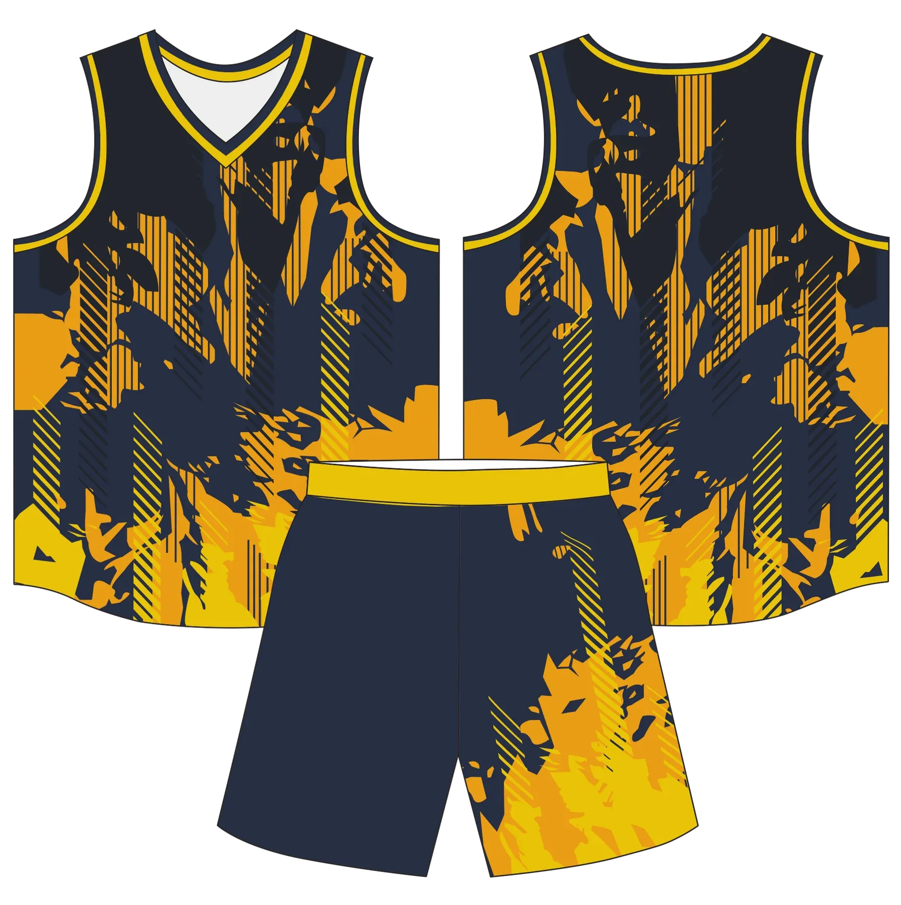 Custom basketball uniform design B96