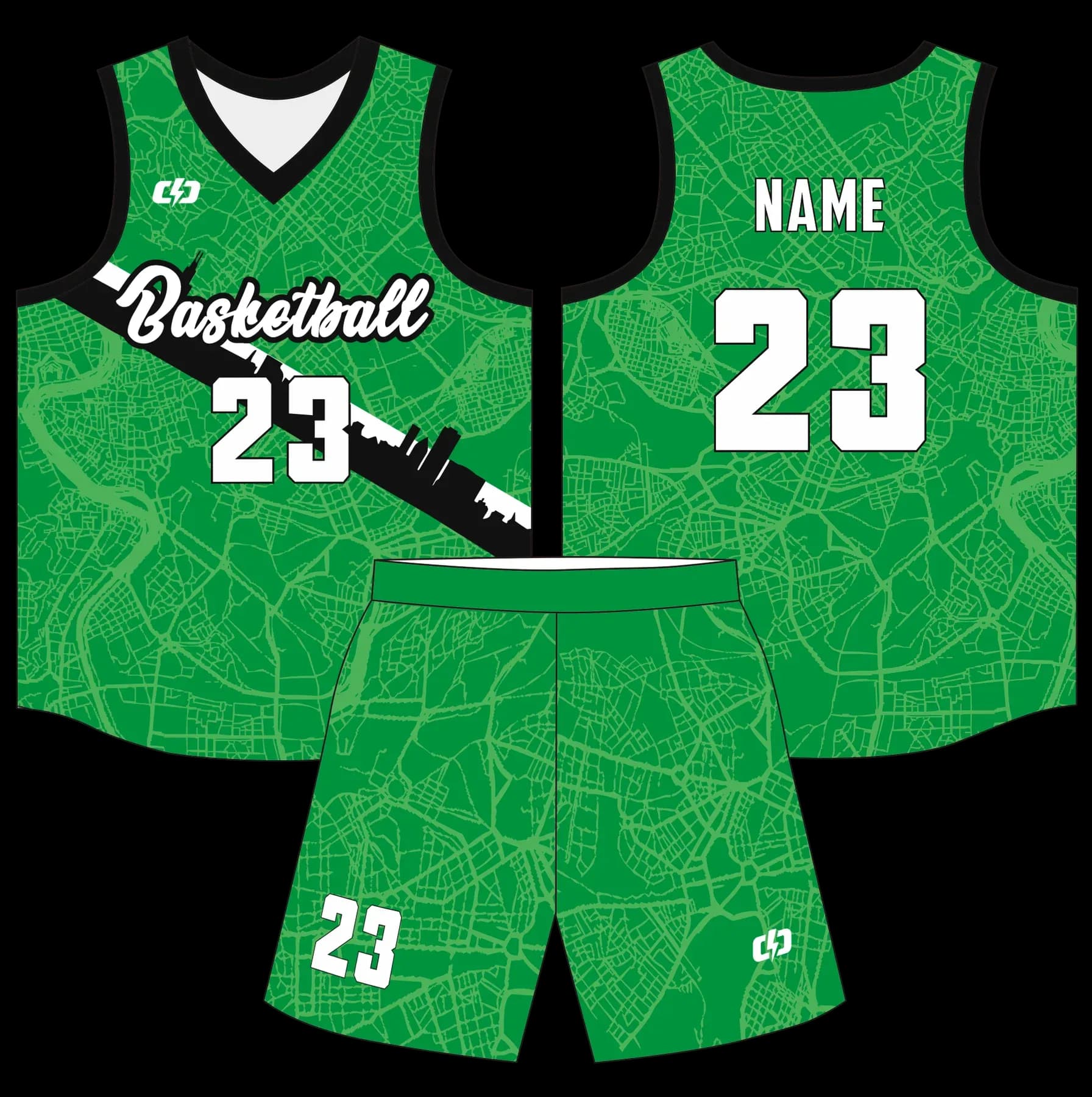 Custom basketball uniform design B82