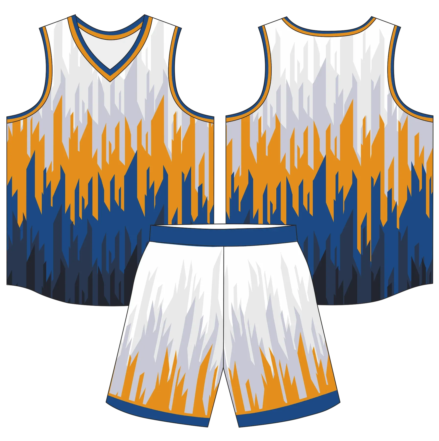 Custom basketball uniform design B89