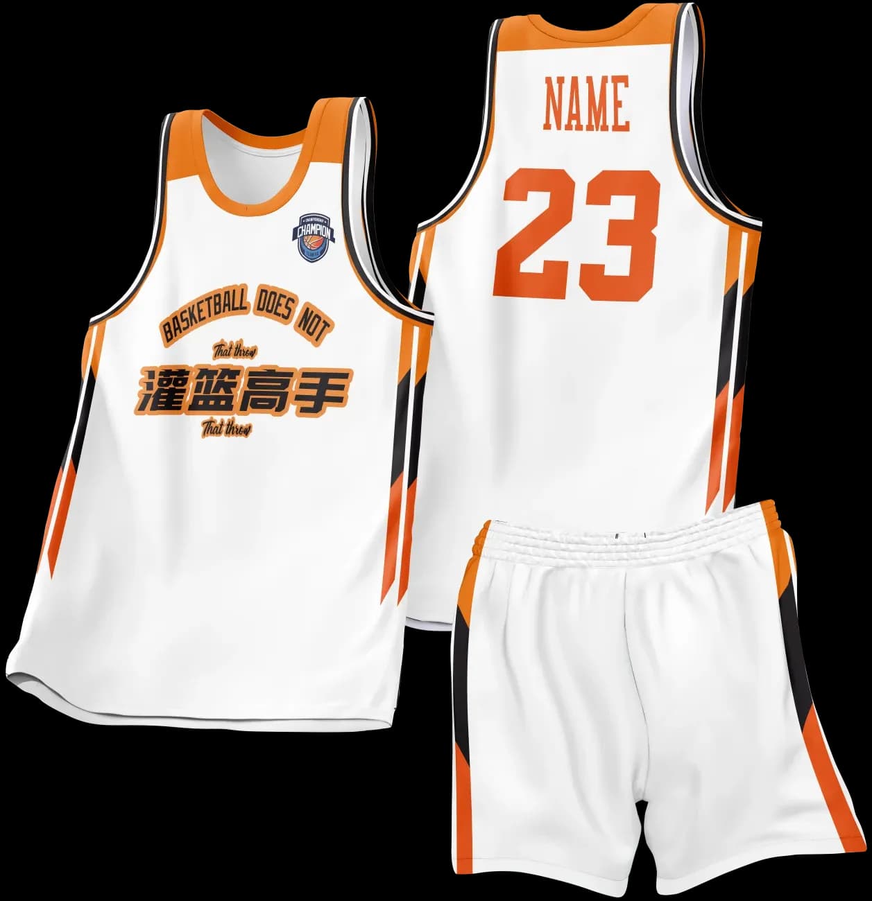 Custom basketball uniform design B24JW