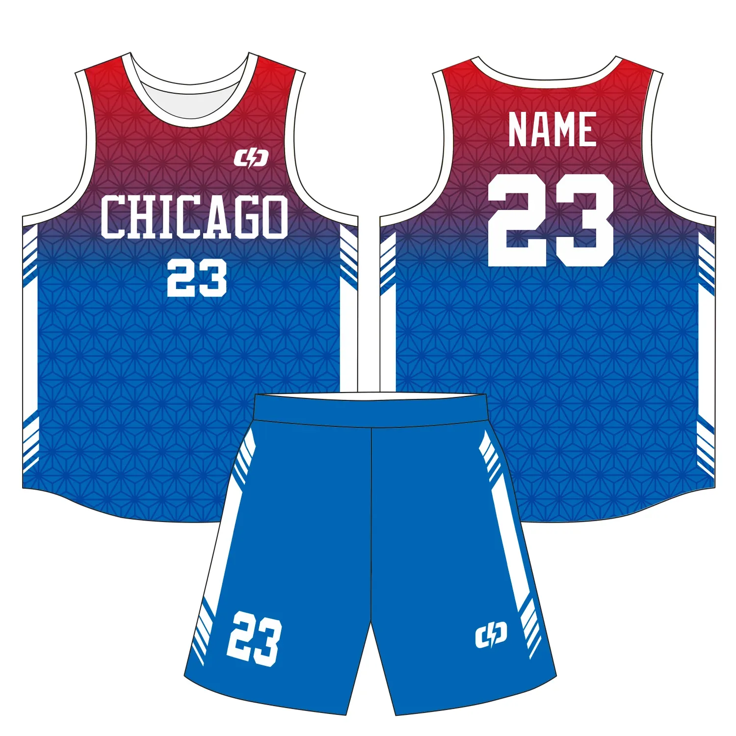 Custom basketball uniform design B34
