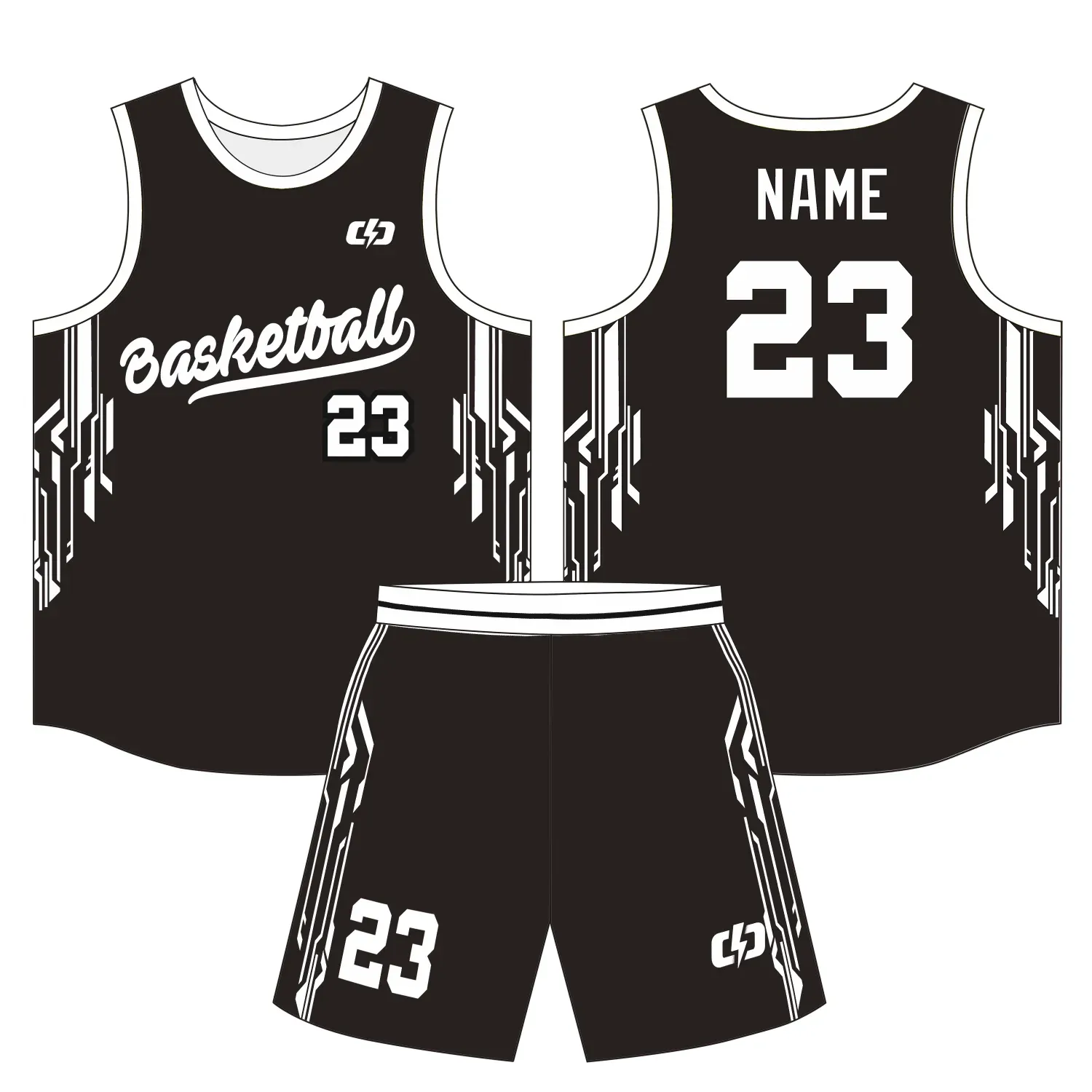 Custom basketball uniform design B42