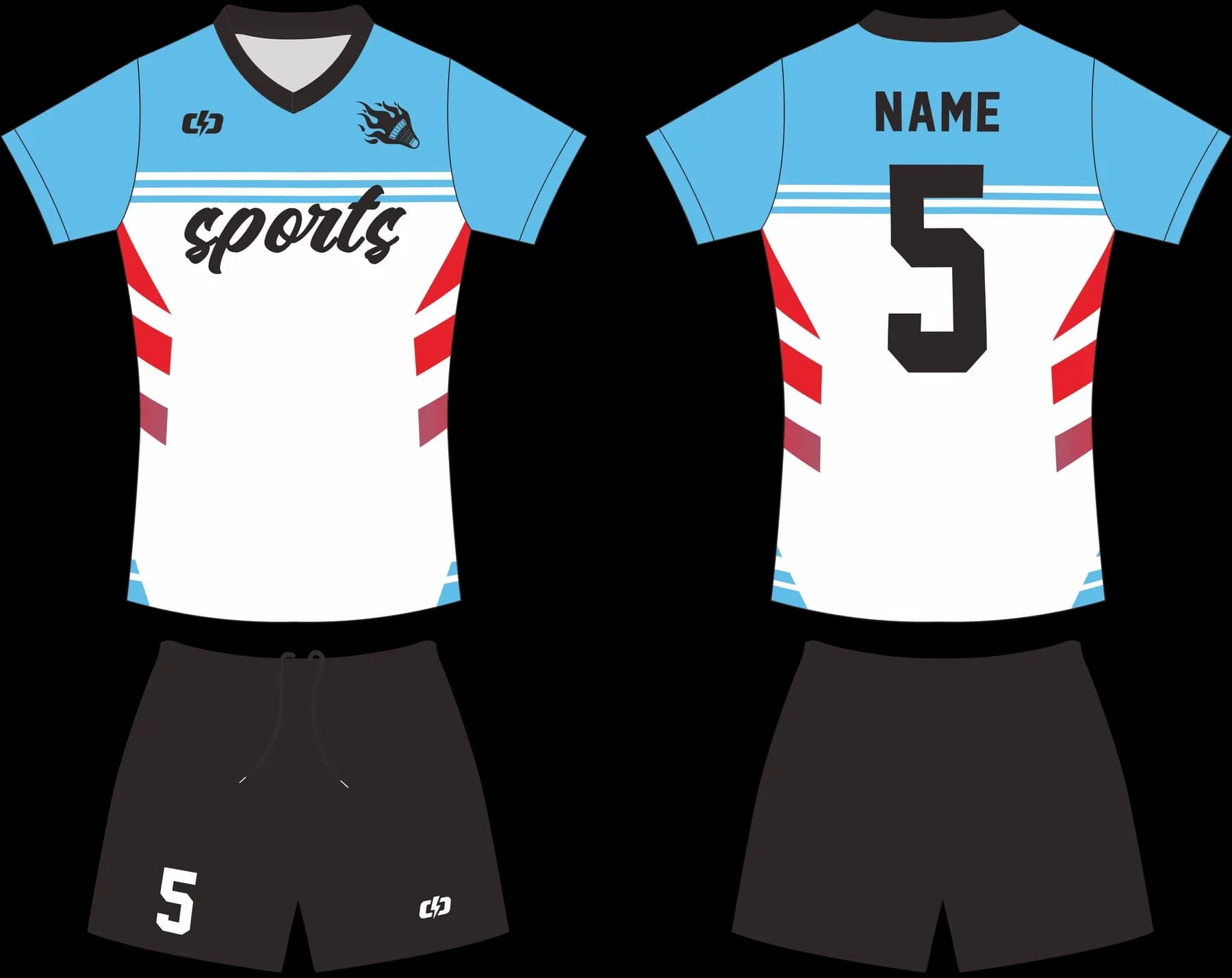 Custom volleyball uniform design UP54