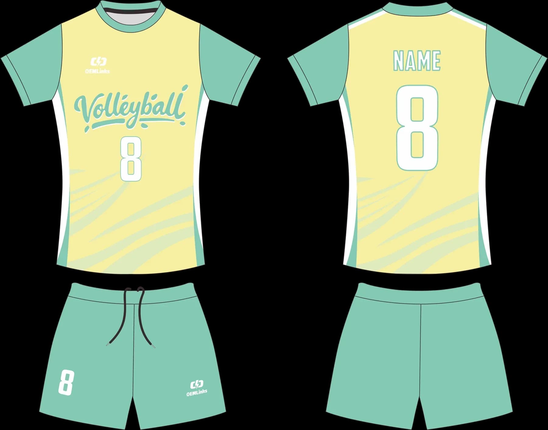 Custom volleyball uniform design UP20