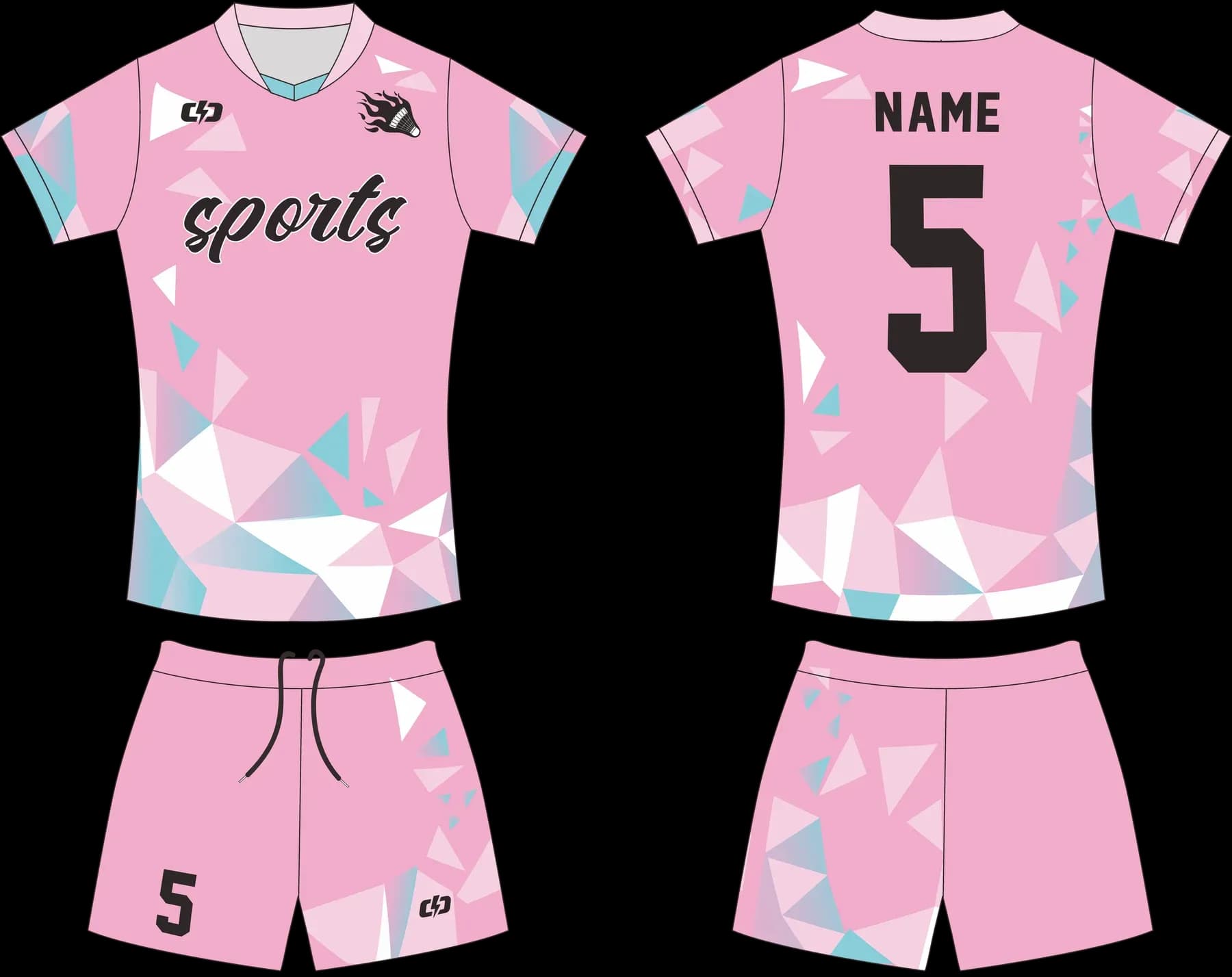 Custom volleyball uniform design UP37