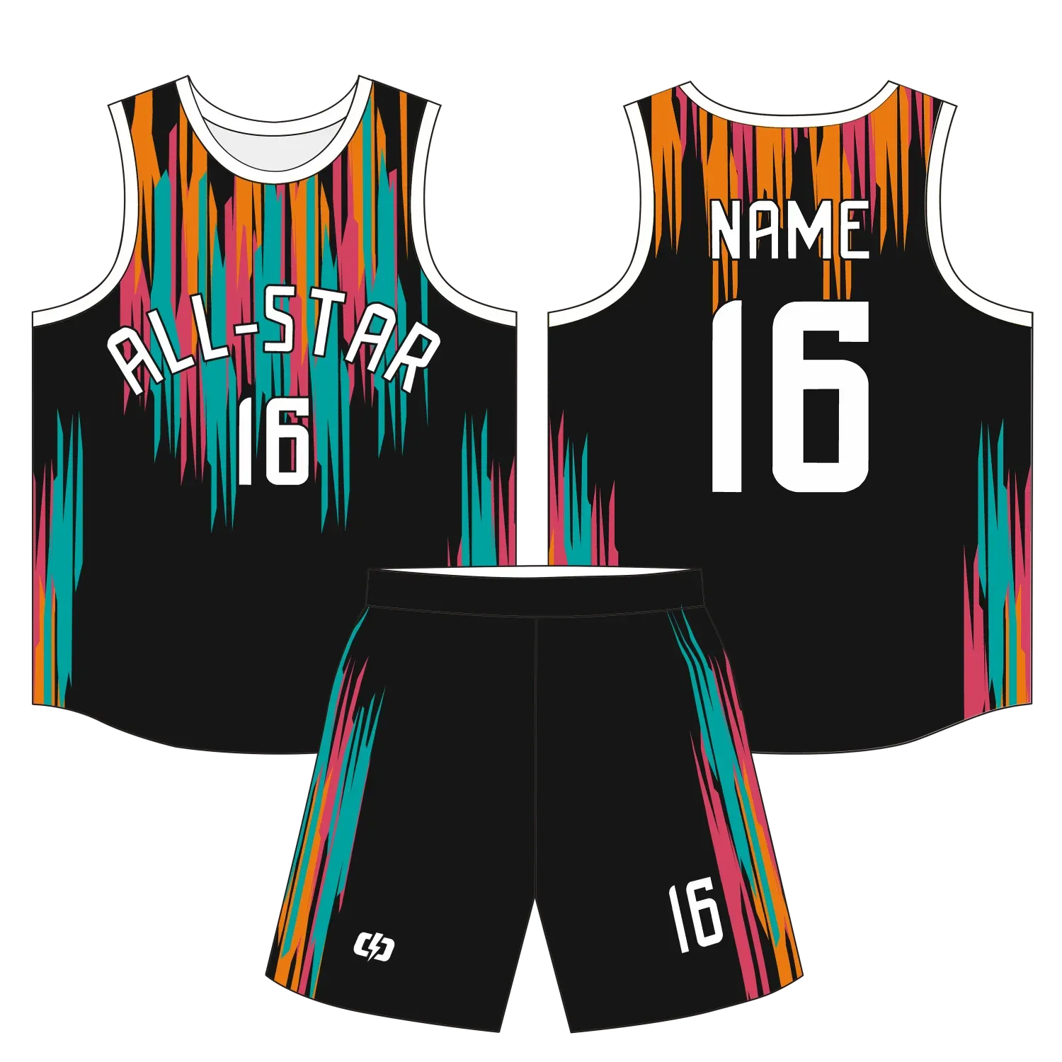 Custom basketball uniform design B67