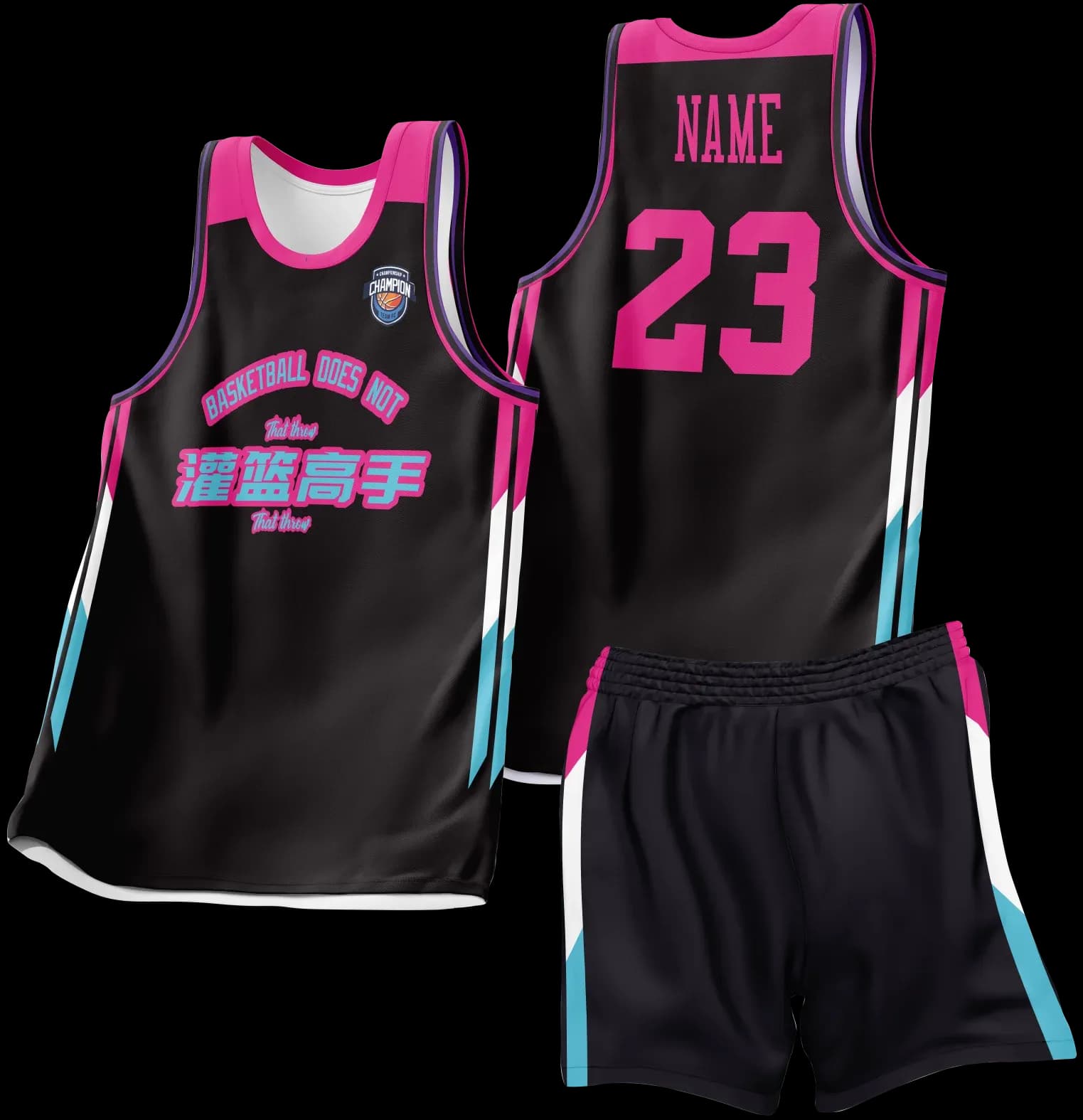 Custom basketball uniform design B24JW