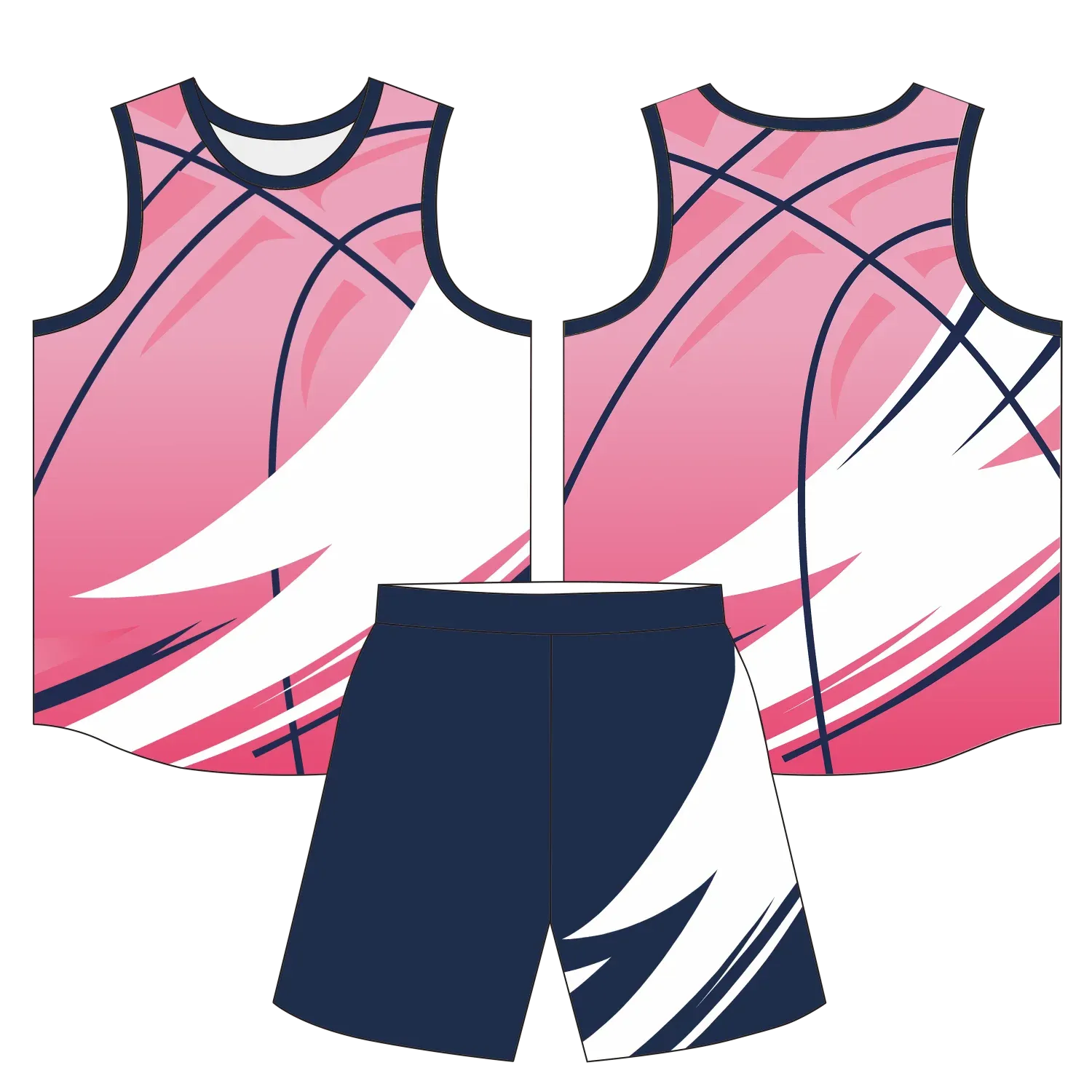 Custom basketball uniform design B65