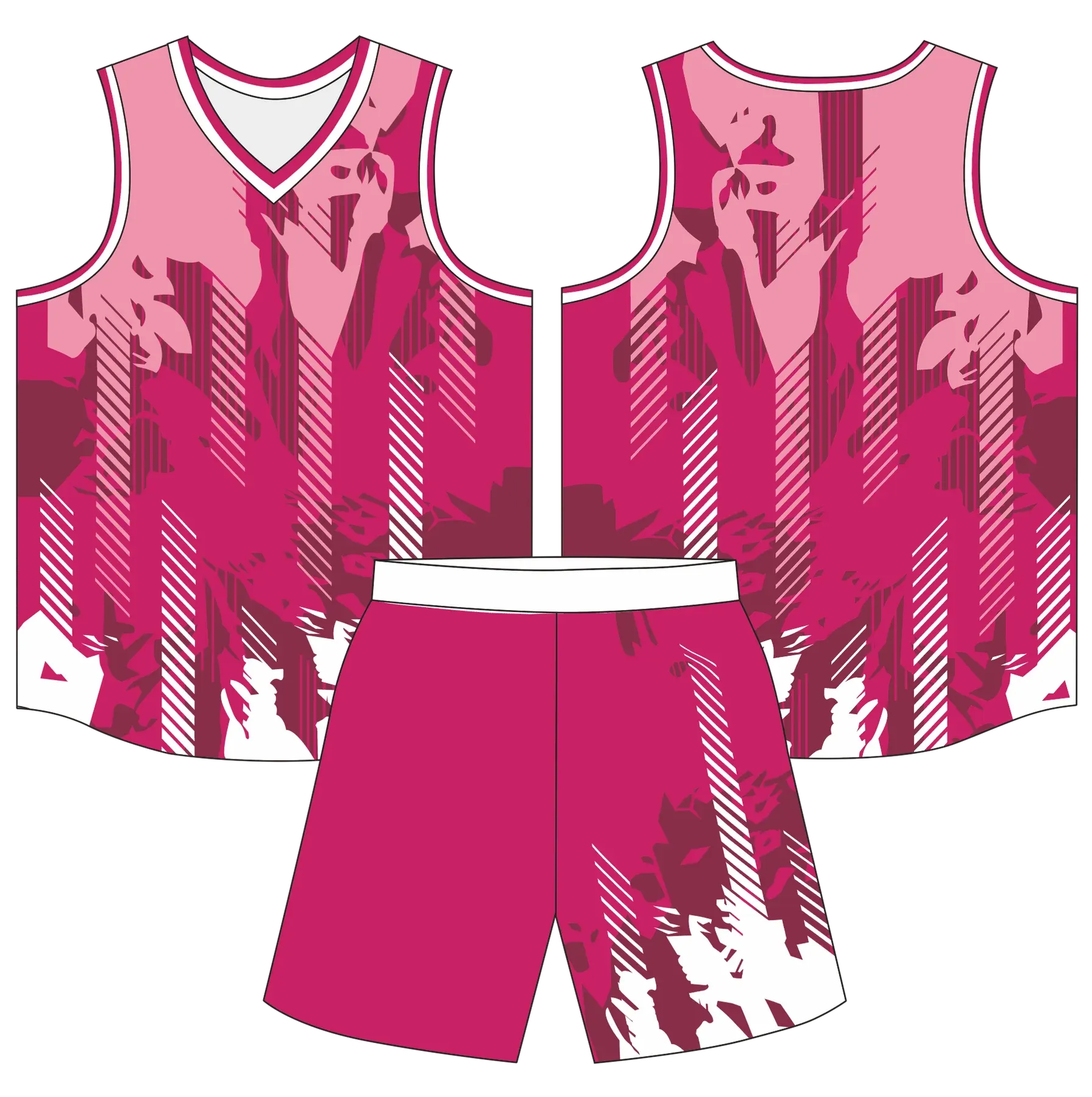 Custom basketball uniform design B96