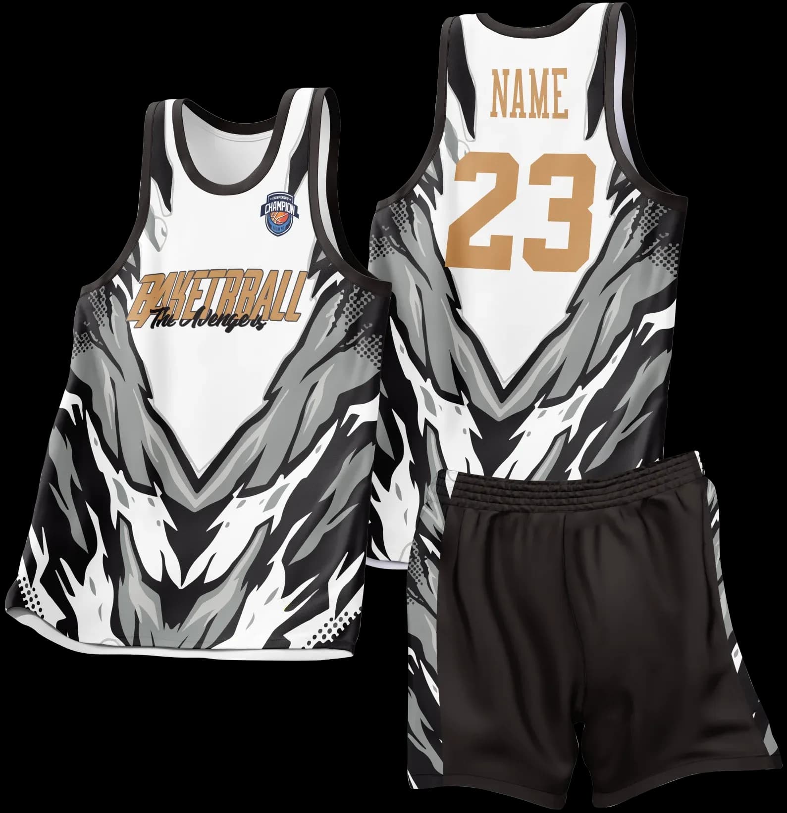Custom basketball uniform design B19JW