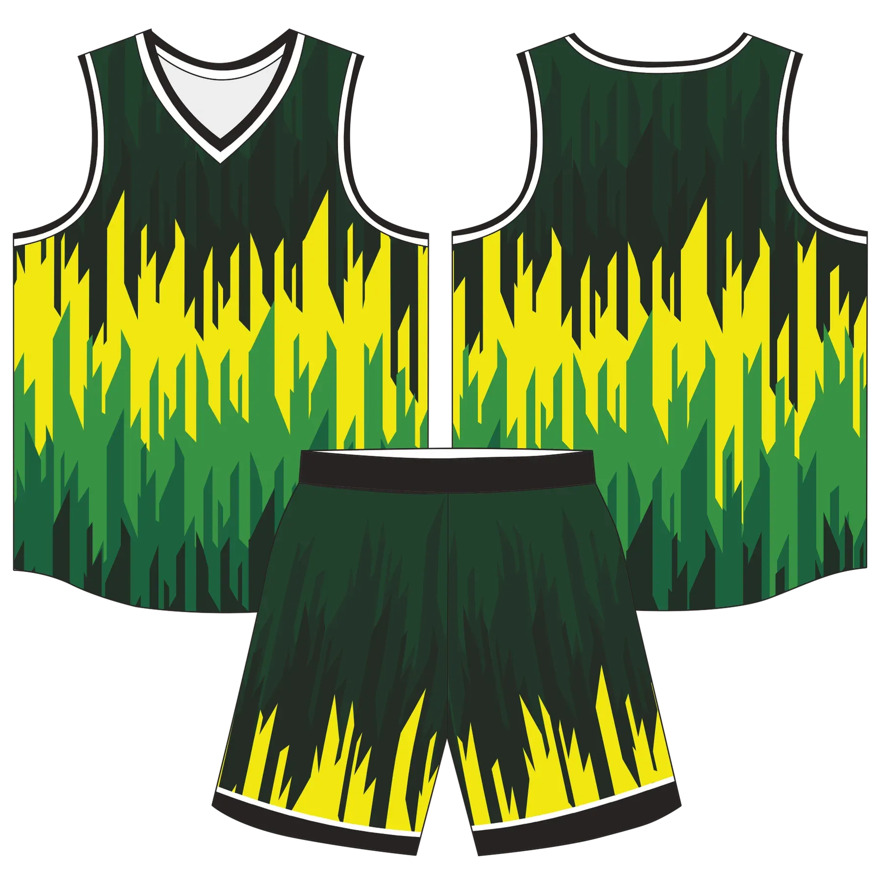 Custom basketball uniform design B89