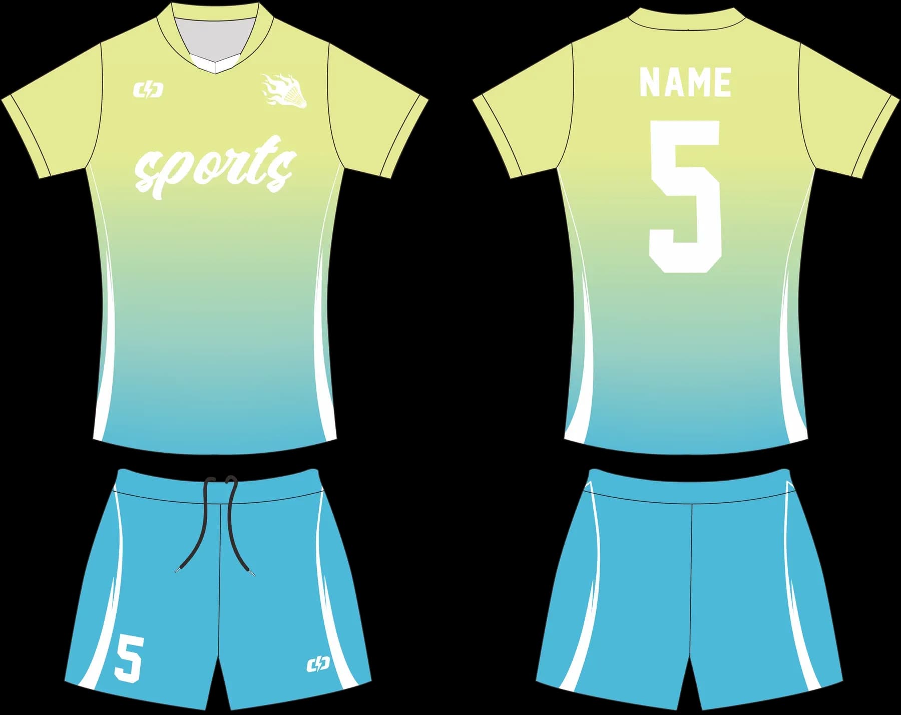 Custom volleyball uniform design UP48