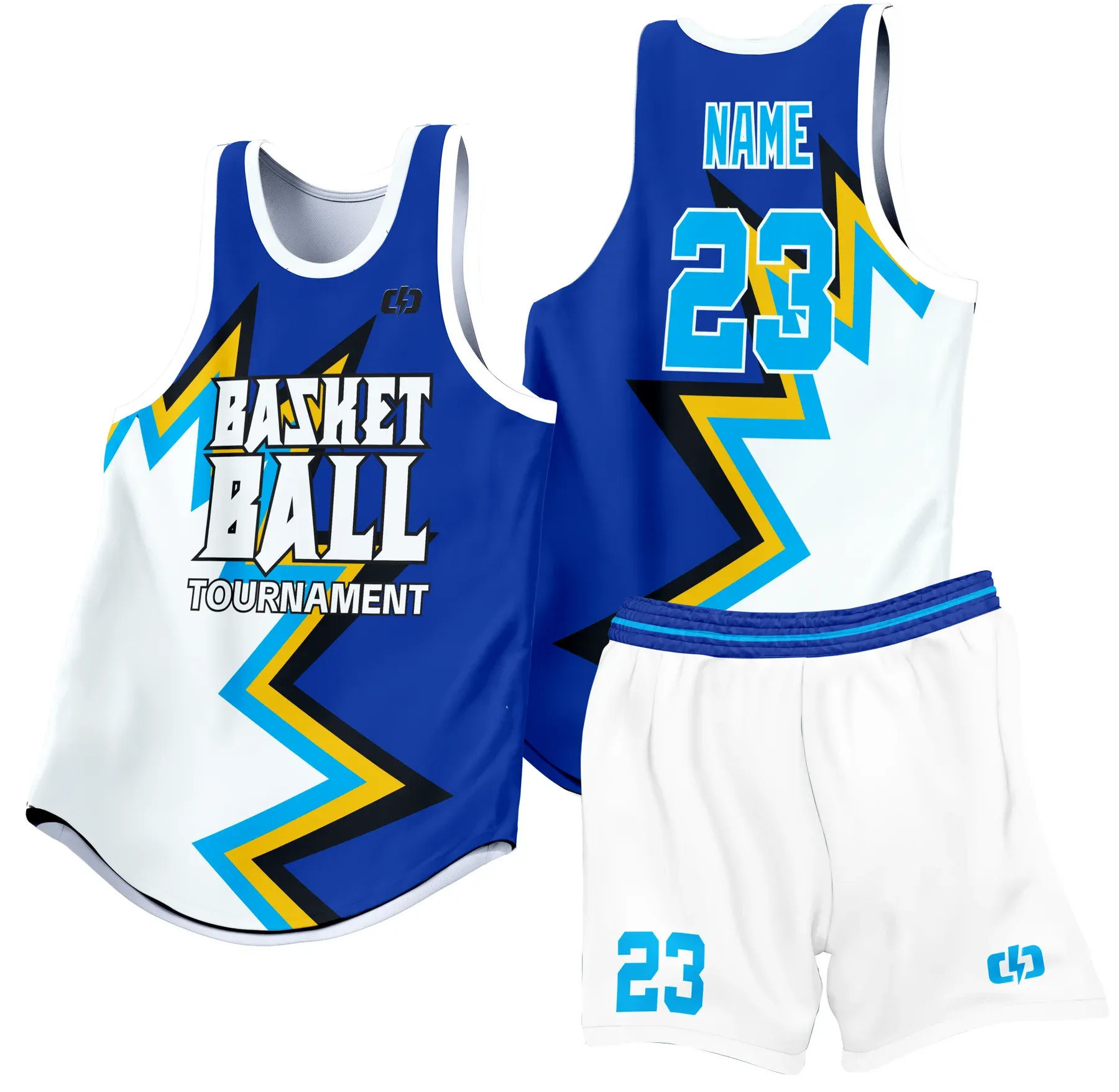 Custom basketball uniform design B46