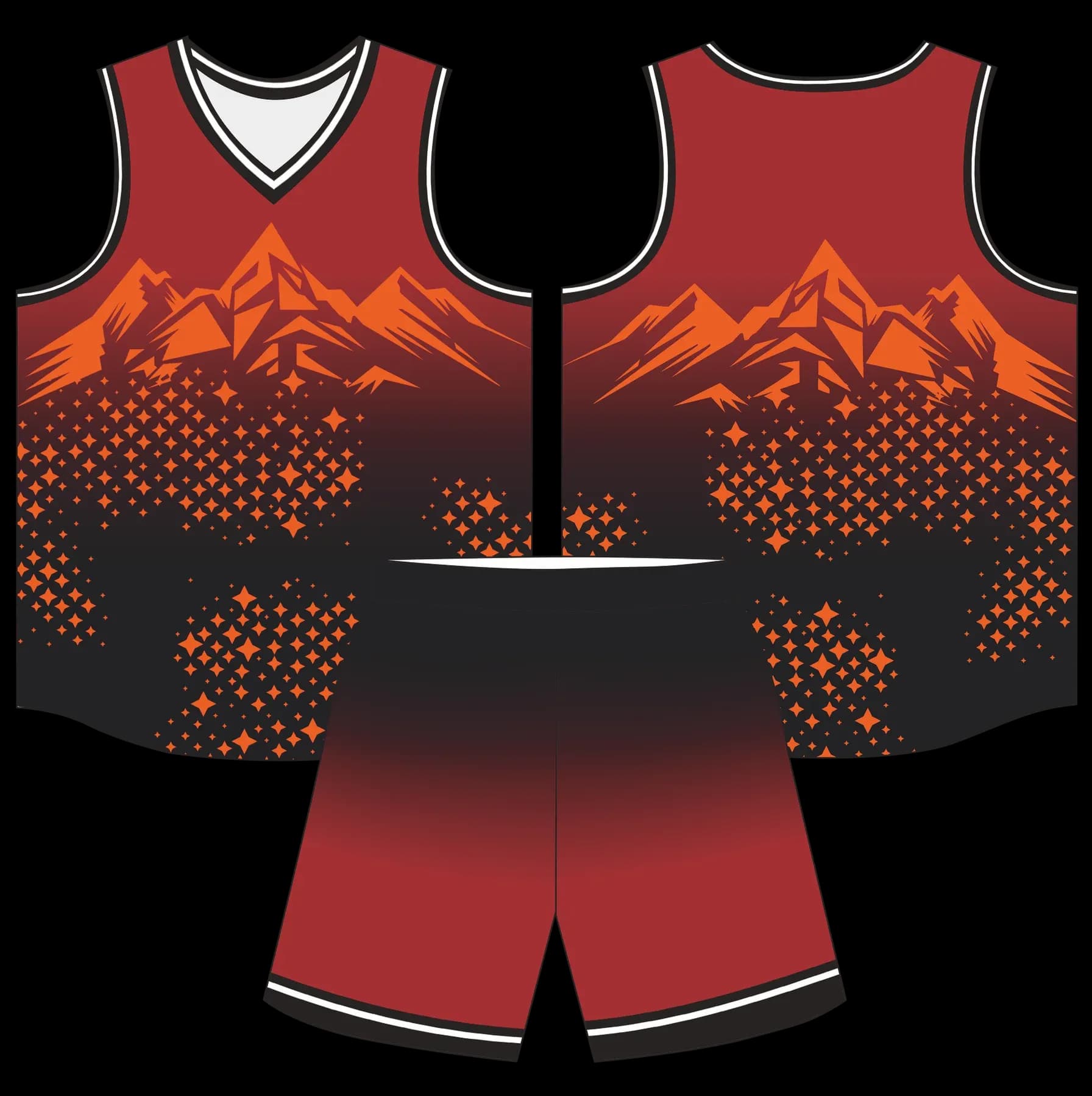 Custom basketball uniform design B95