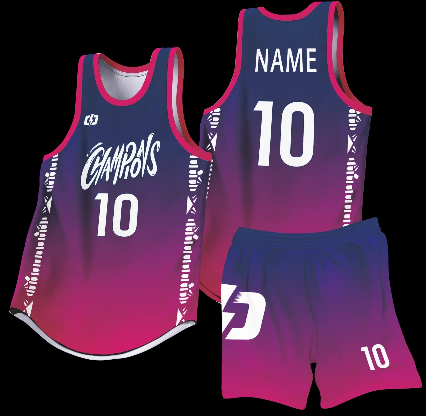Custom basketball uniform design B100