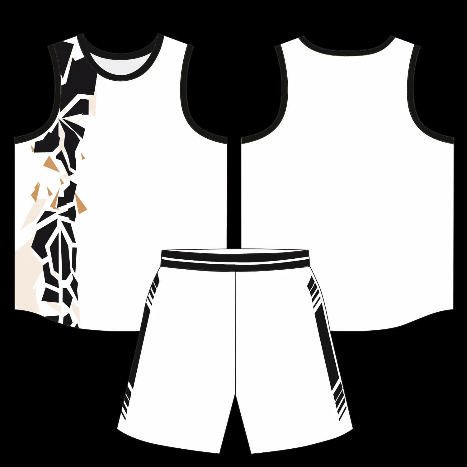 Custom basketball uniform design B35