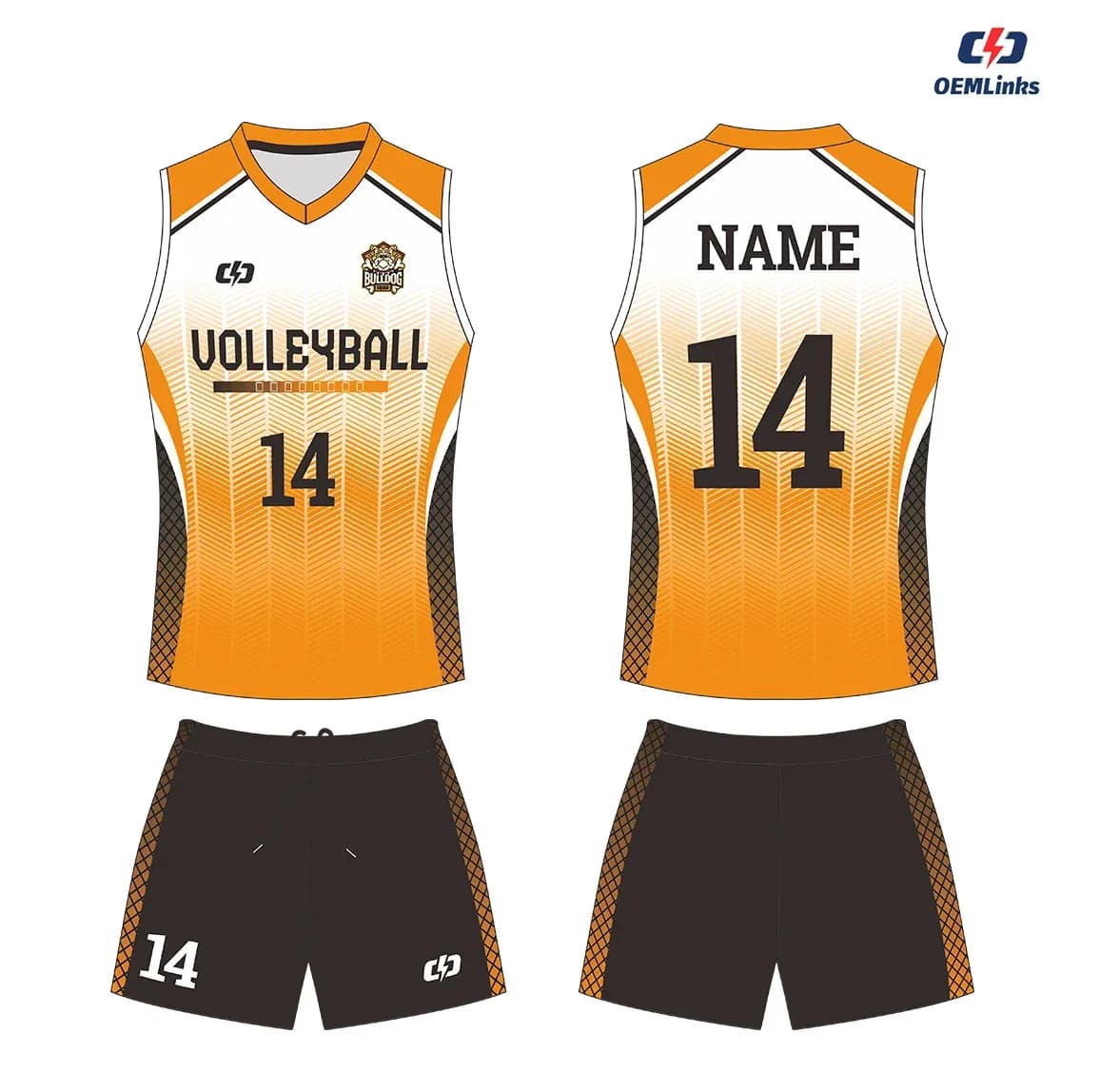 Custom volleyball uniform design UW18