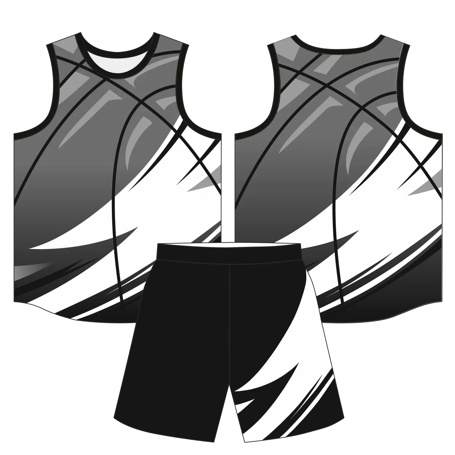 Custom basketball uniform design B65