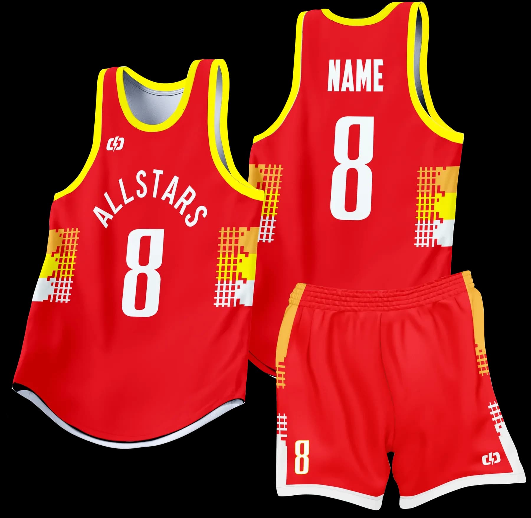 Custom basketball uniform design B66