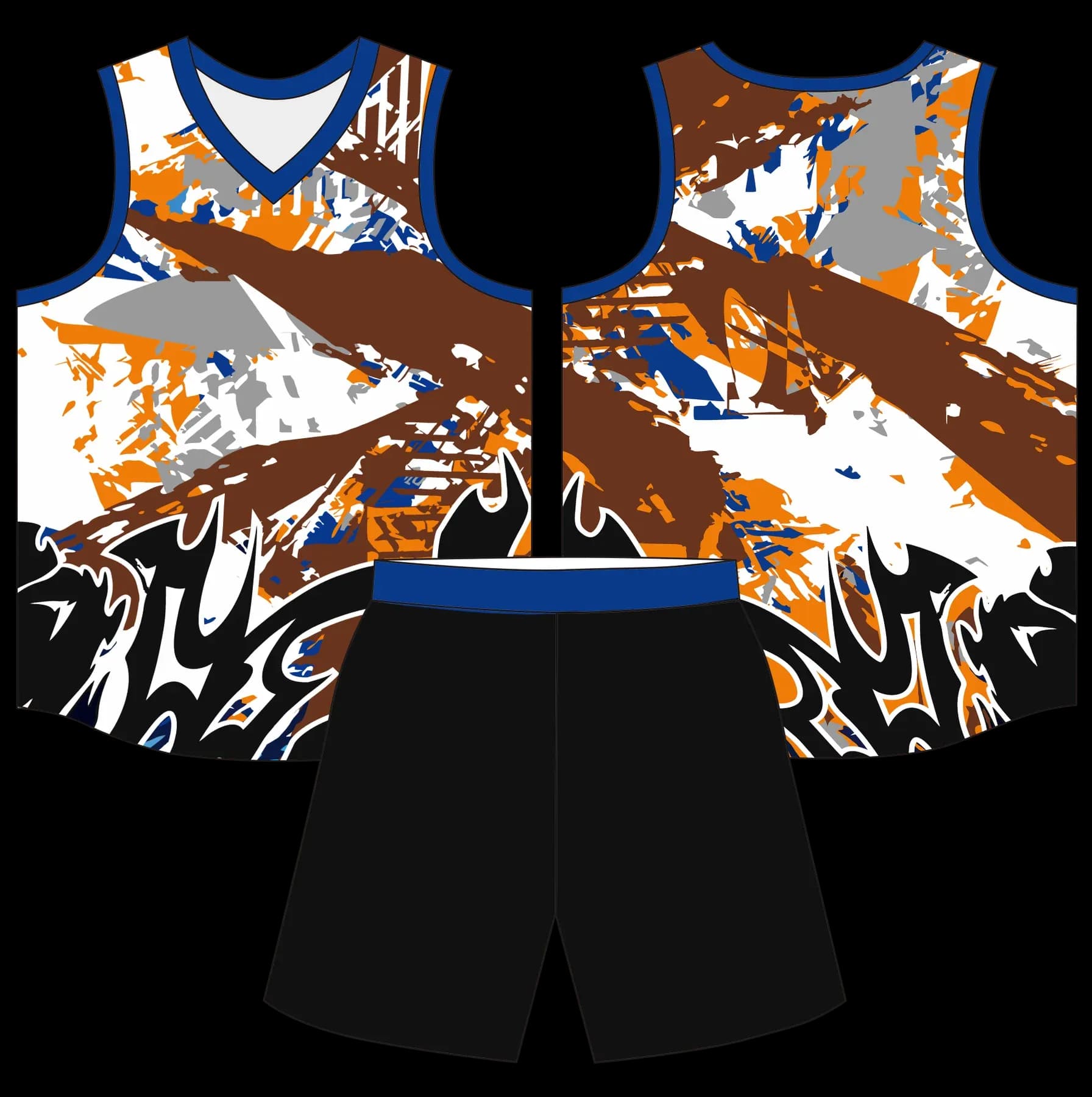 Custom basketball uniform design B85