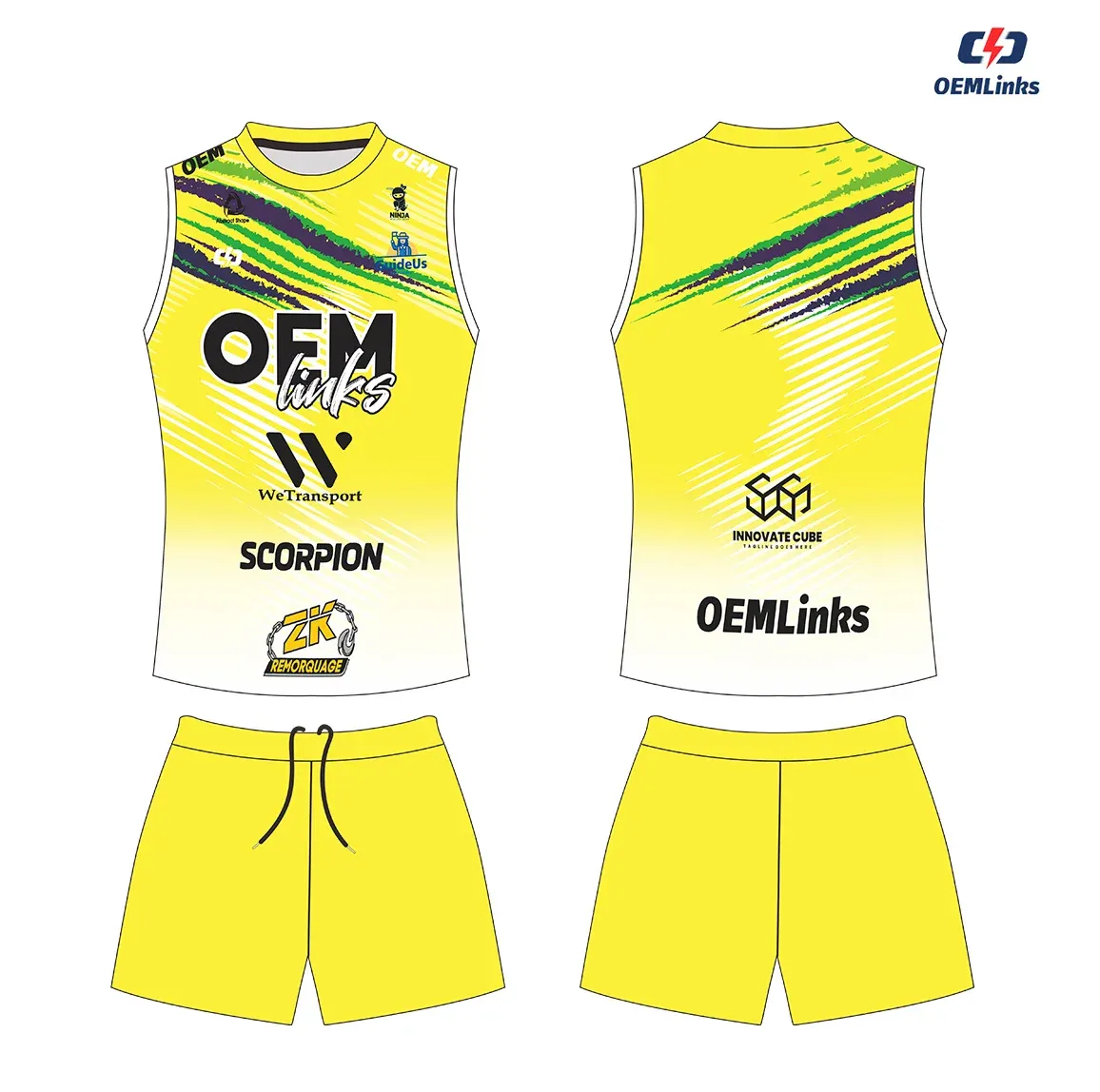 Custom volleyball uniform design UW05