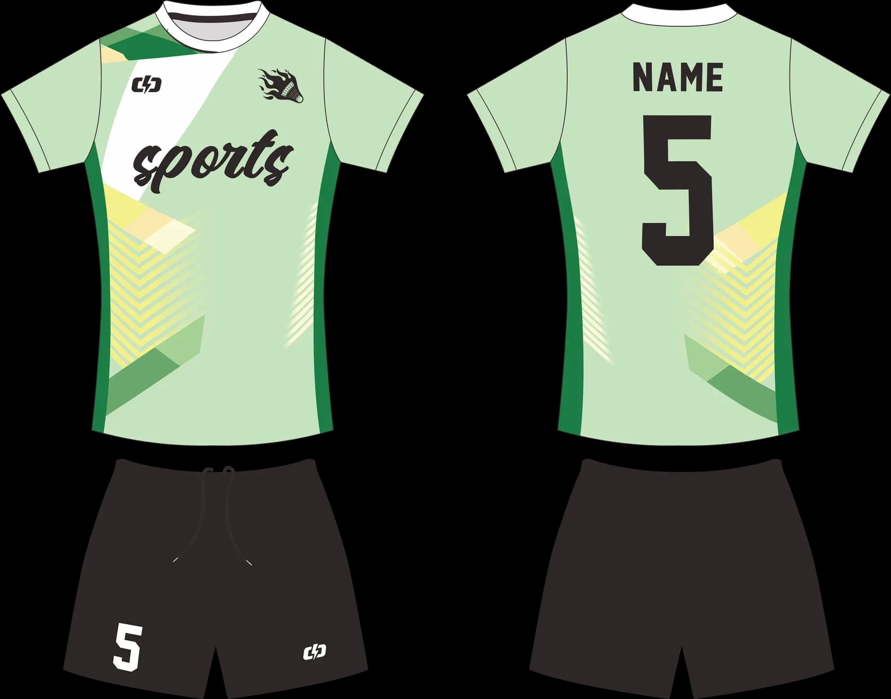 Custom volleyball uniform design UC14