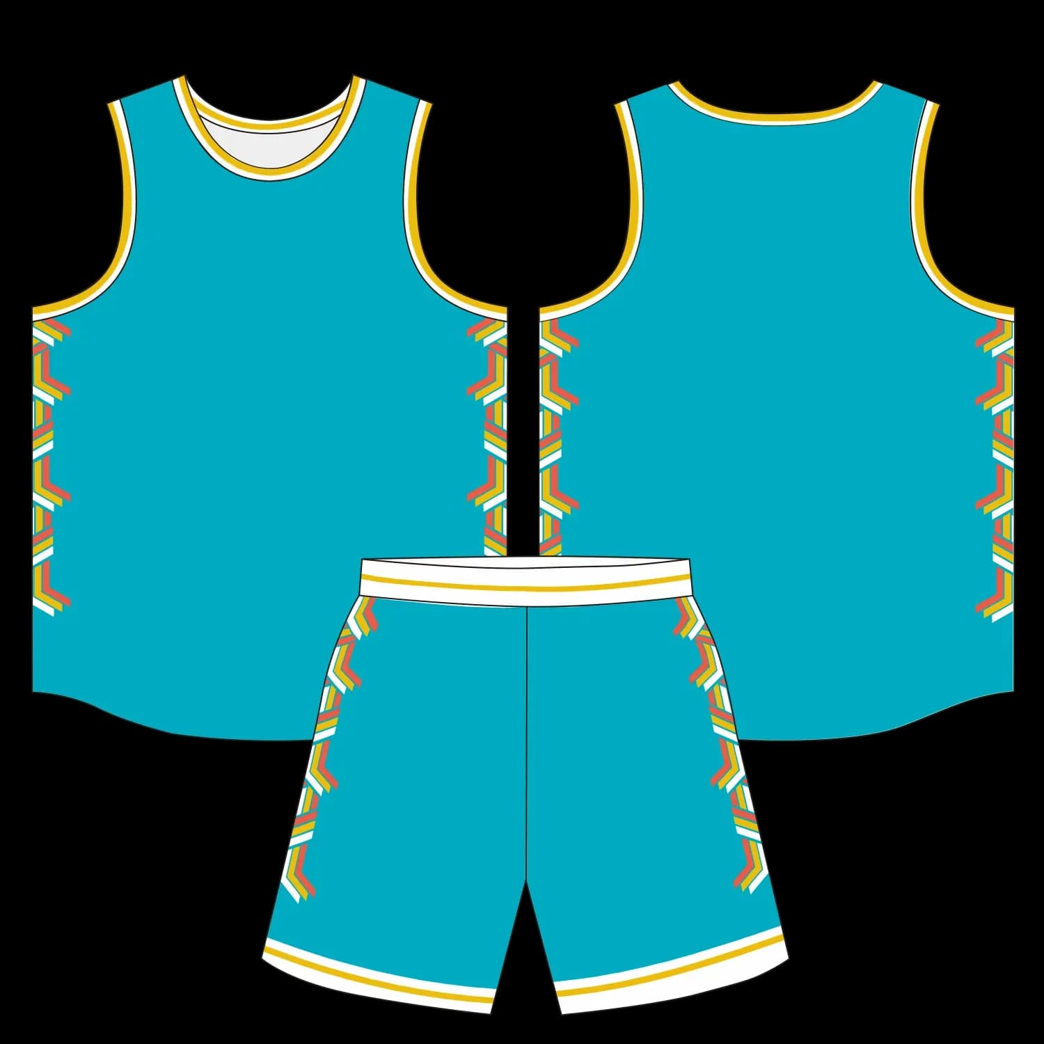 Custom basketball uniform design B69
