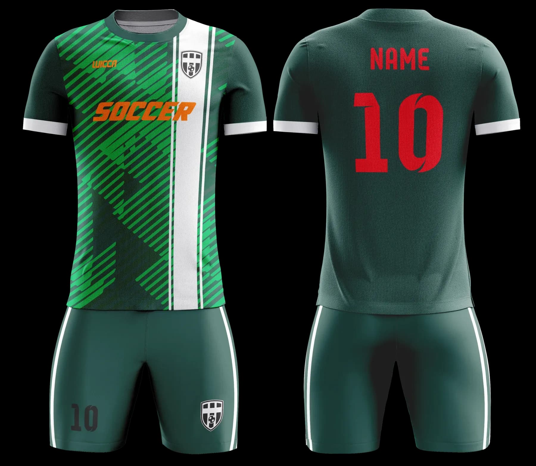Custom soccer uniform design Z034JW
