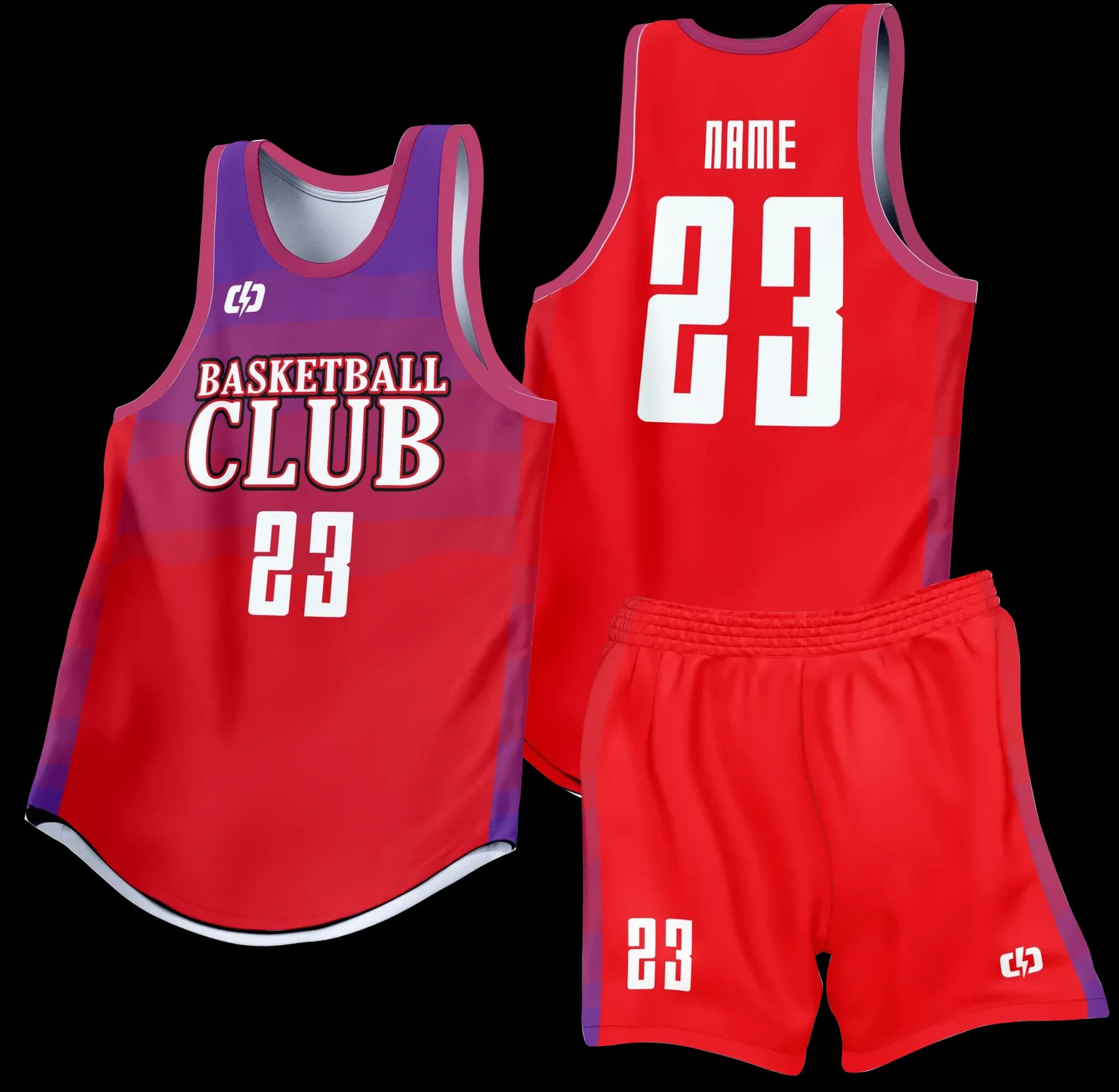 Custom basketball uniform design B74