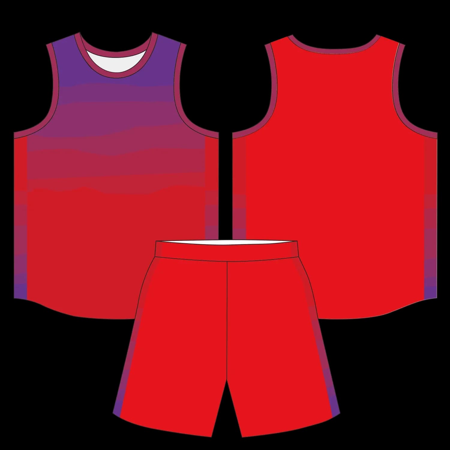 Custom basketball uniform design B74