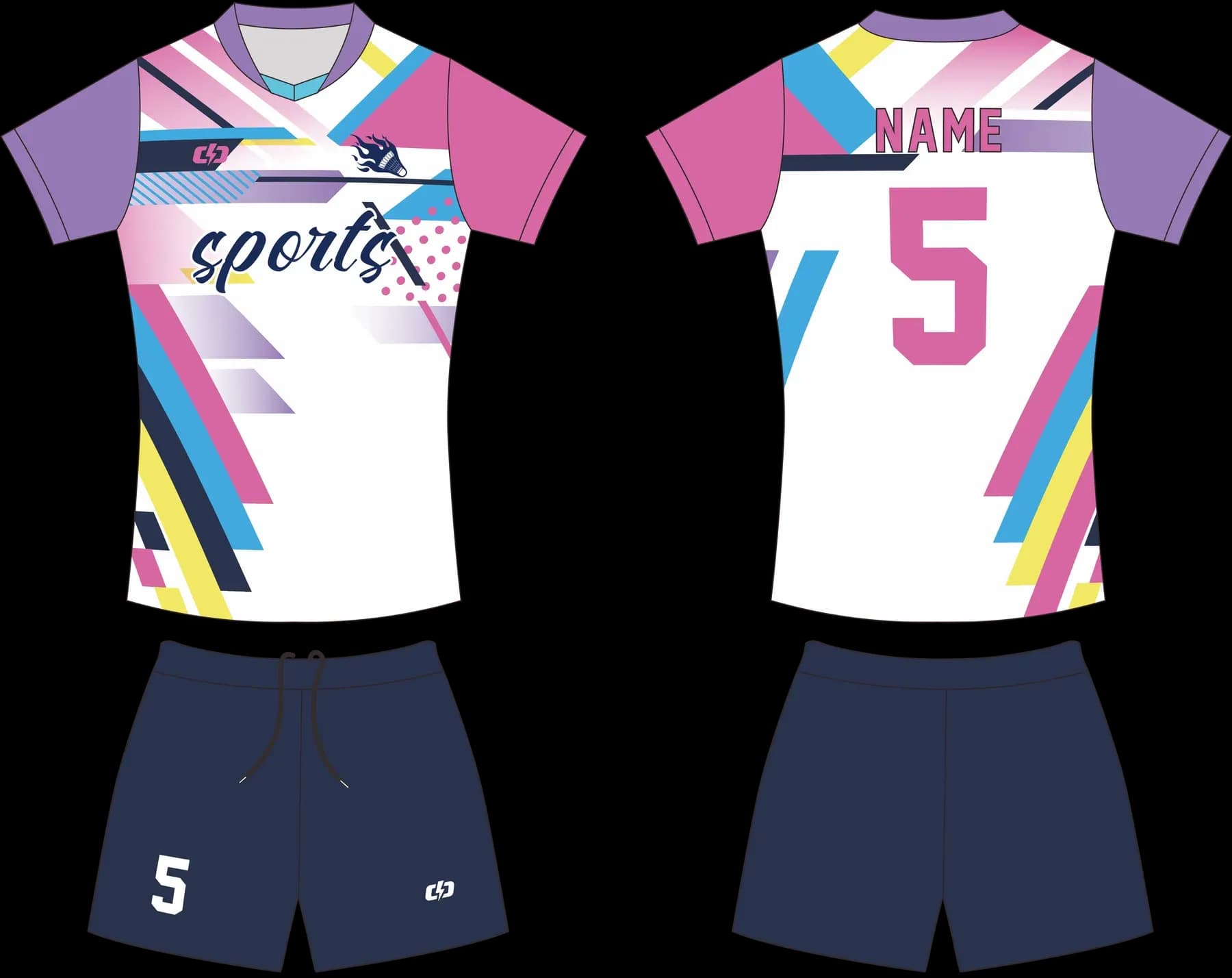 Custom volleyball uniform design UP16