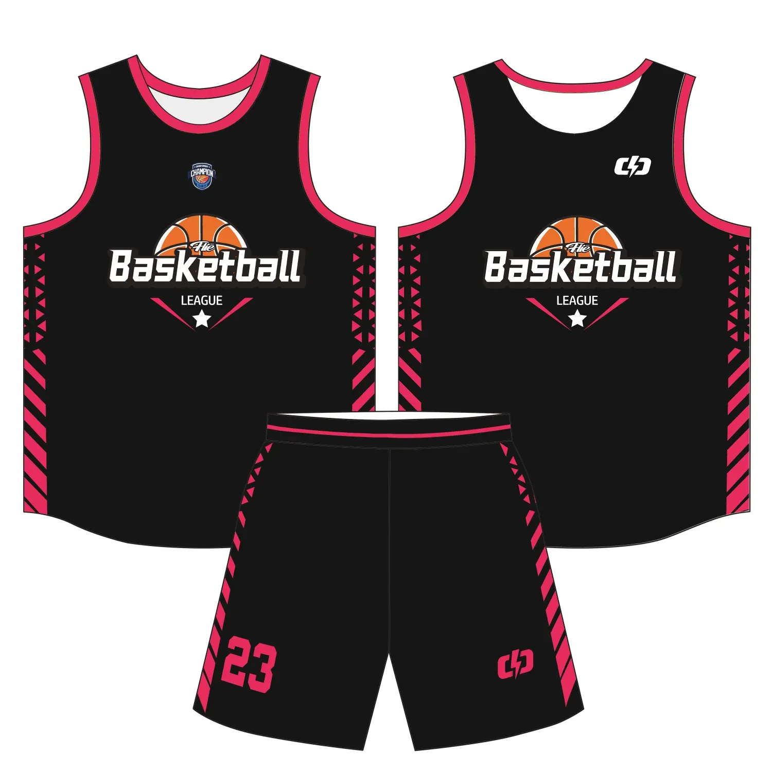 Custom basketball uniform design B32