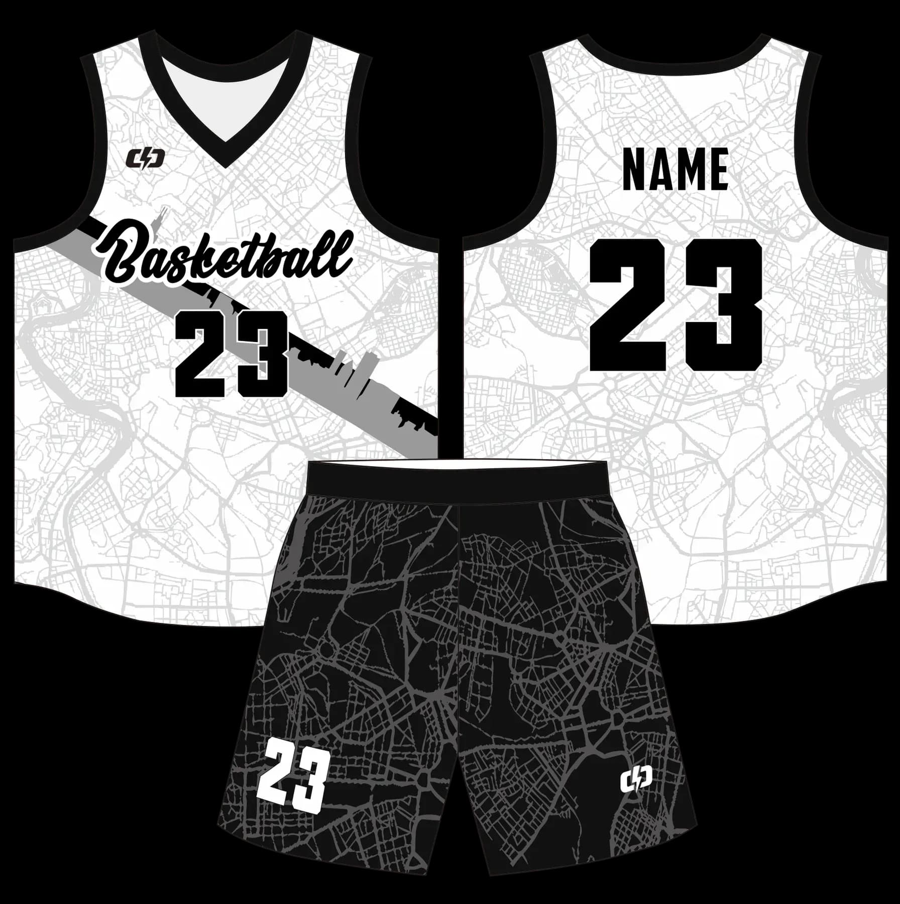 Custom basketball uniform design B82