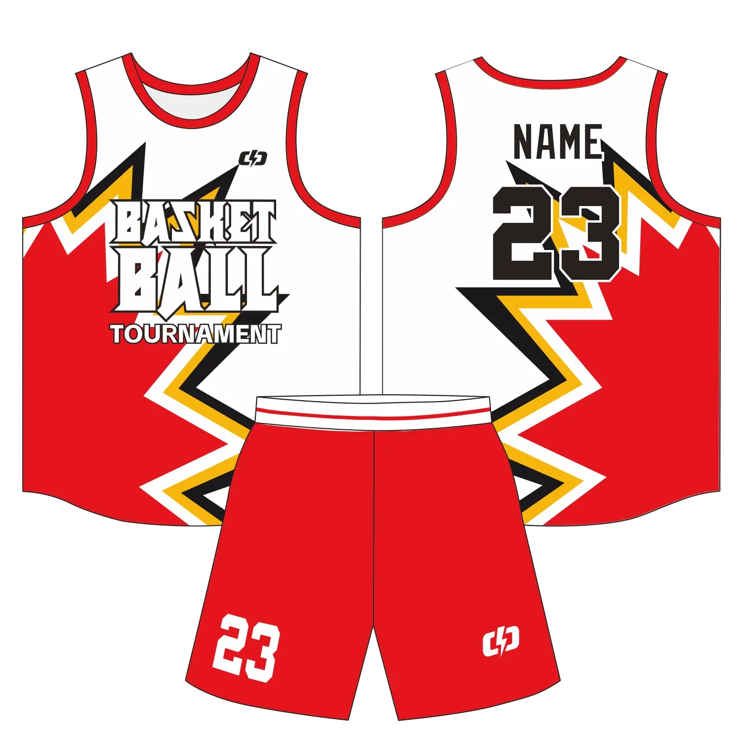 Custom basketball uniform design B46
