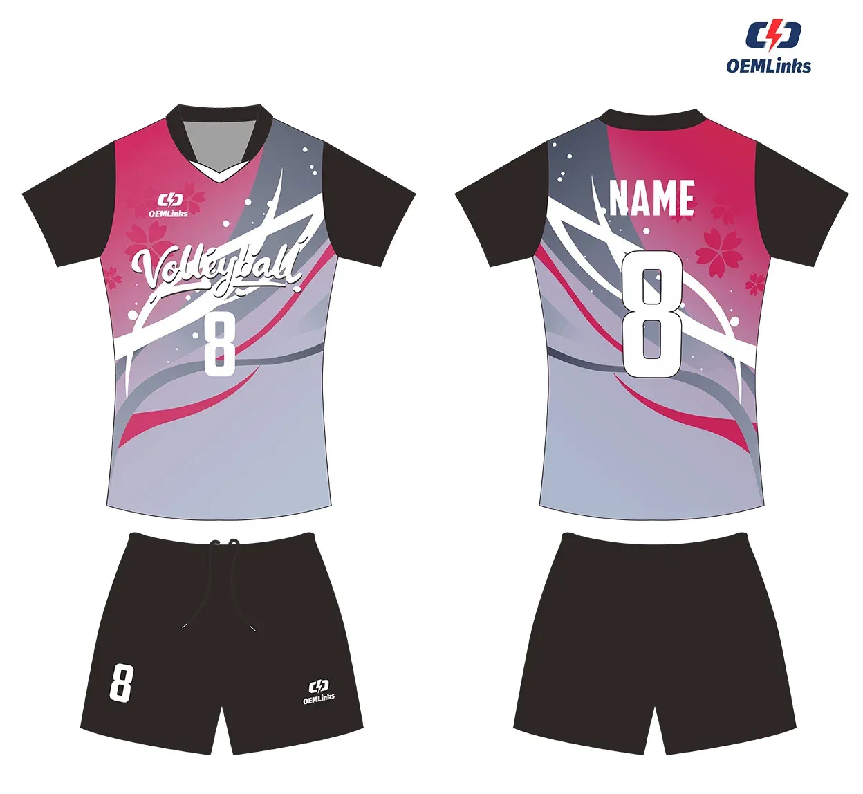 Custom volleyball uniform design UP07