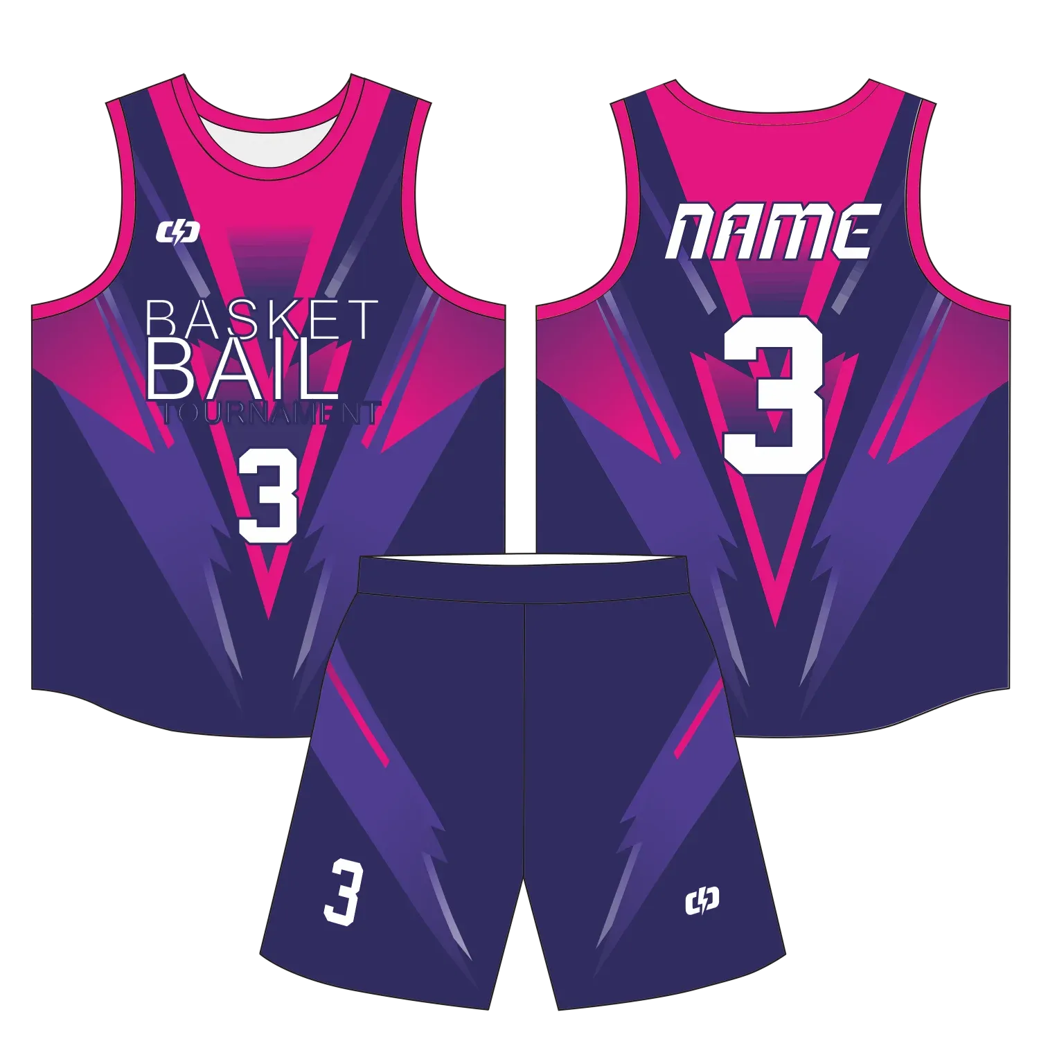 Custom basketball uniform design B61