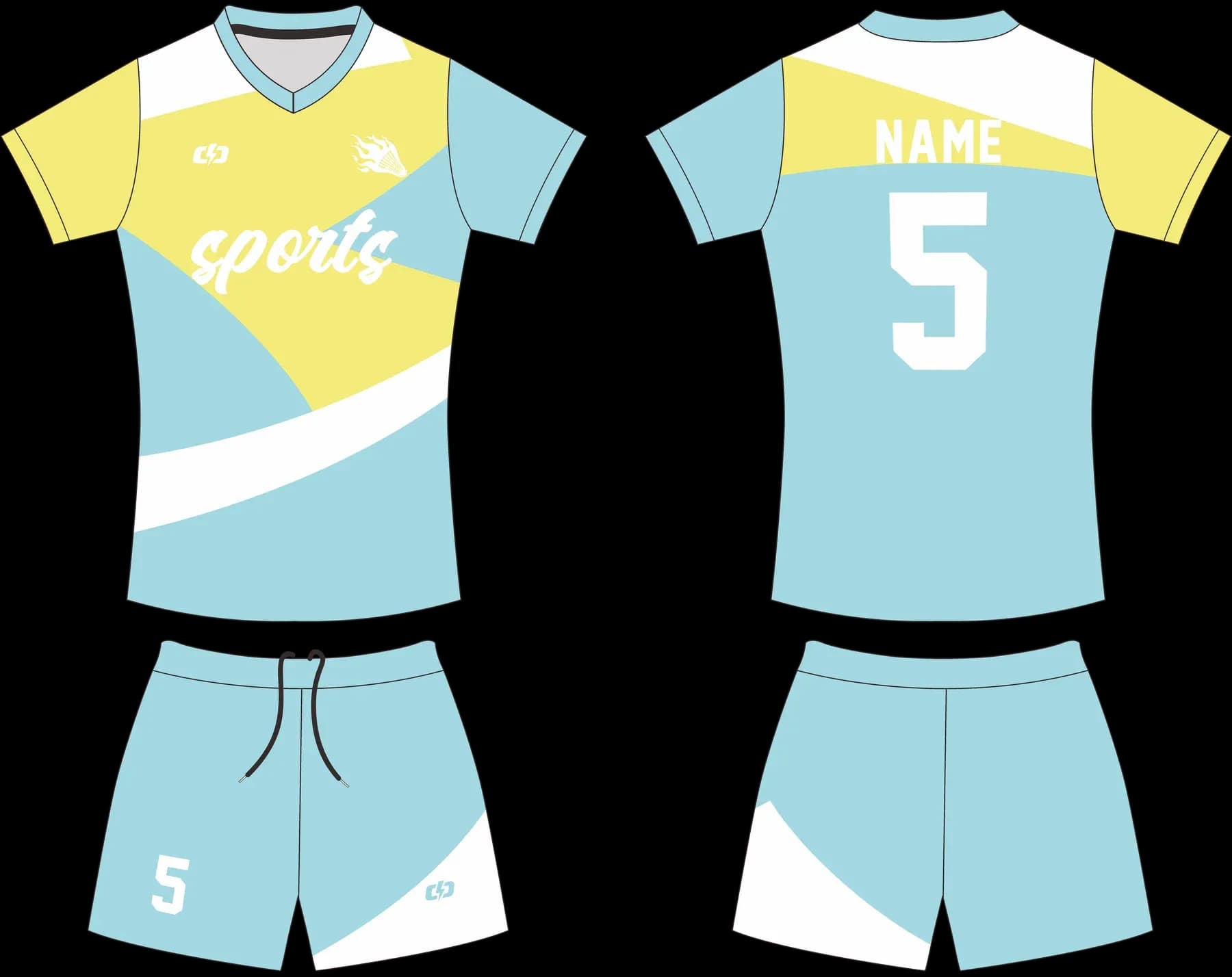 Custom volleyball uniform design UP51