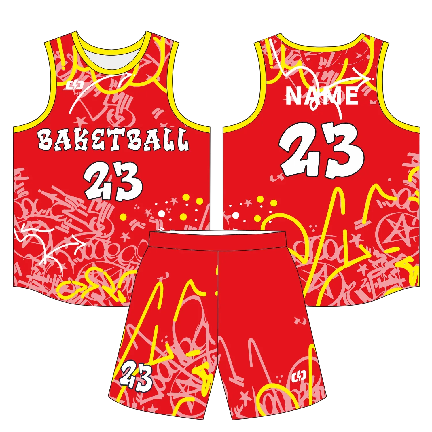 Custom basketball uniform design B81