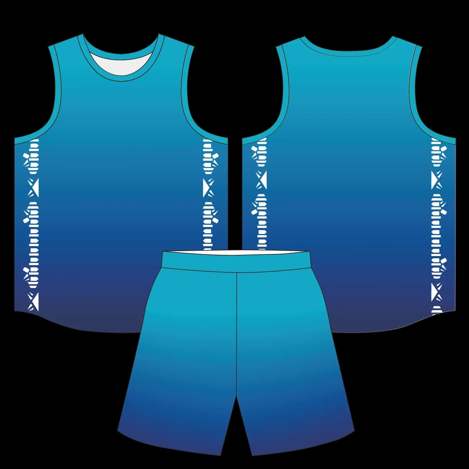 Custom basketball uniform design B100