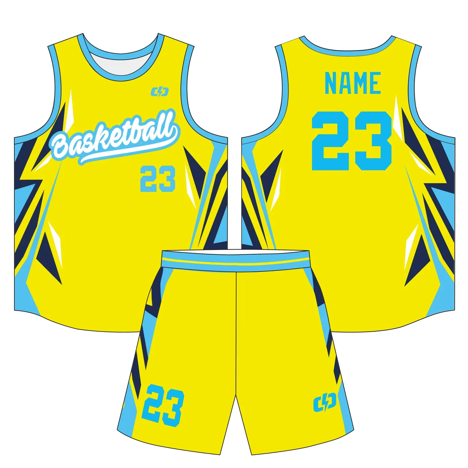 Custom basketball uniform design B41