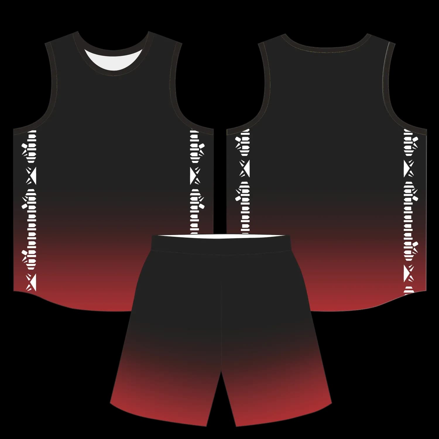 Custom basketball uniform design B100