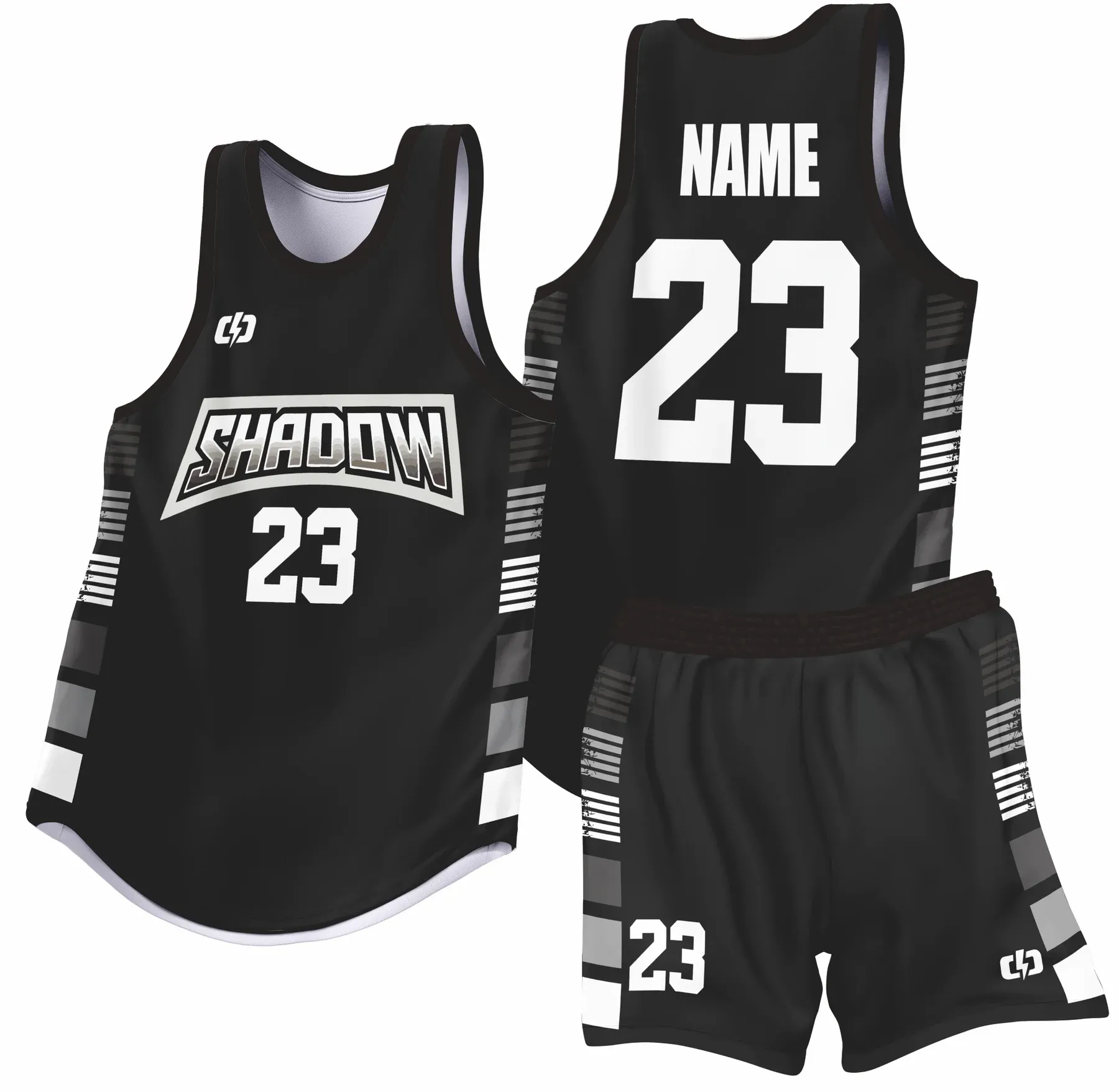 Custom basketball uniform design B78