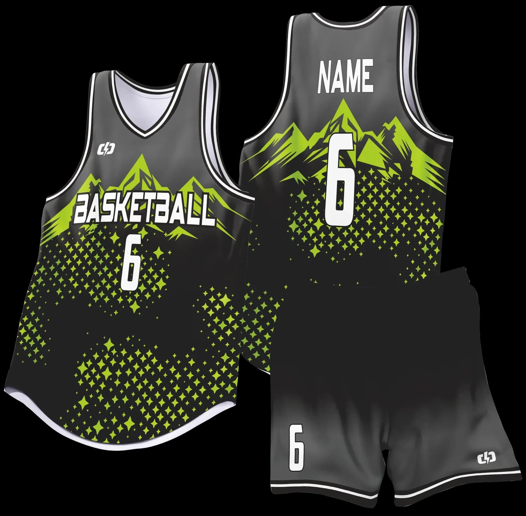 Custom basketball uniform design B95