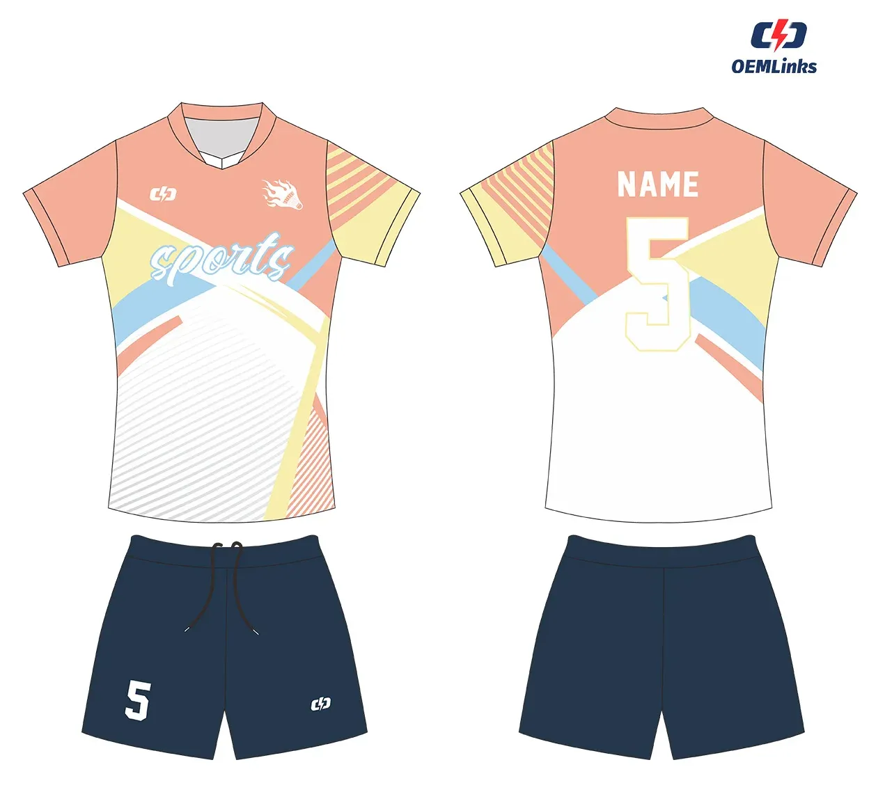 Custom volleyball uniform design UP22