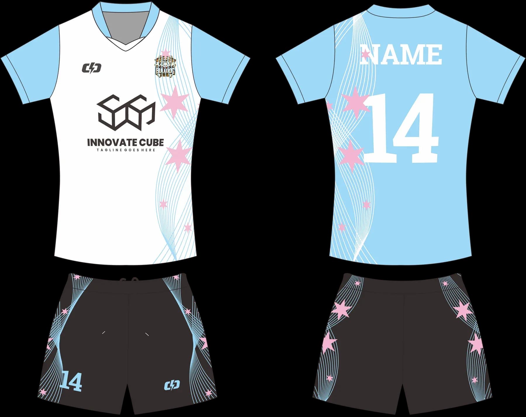 Custom volleyball uniform design UP38