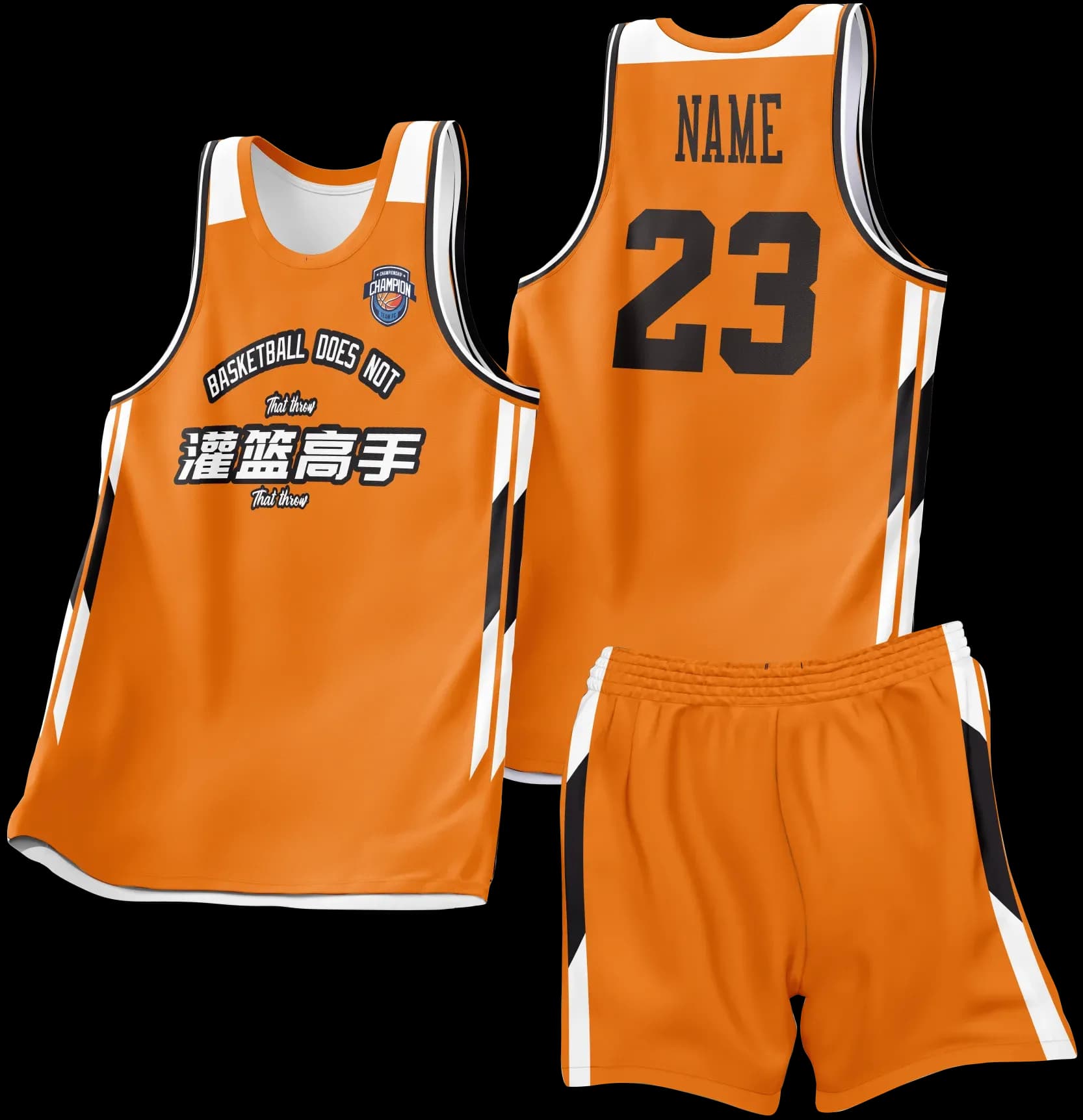 Custom basketball uniform design B24JW