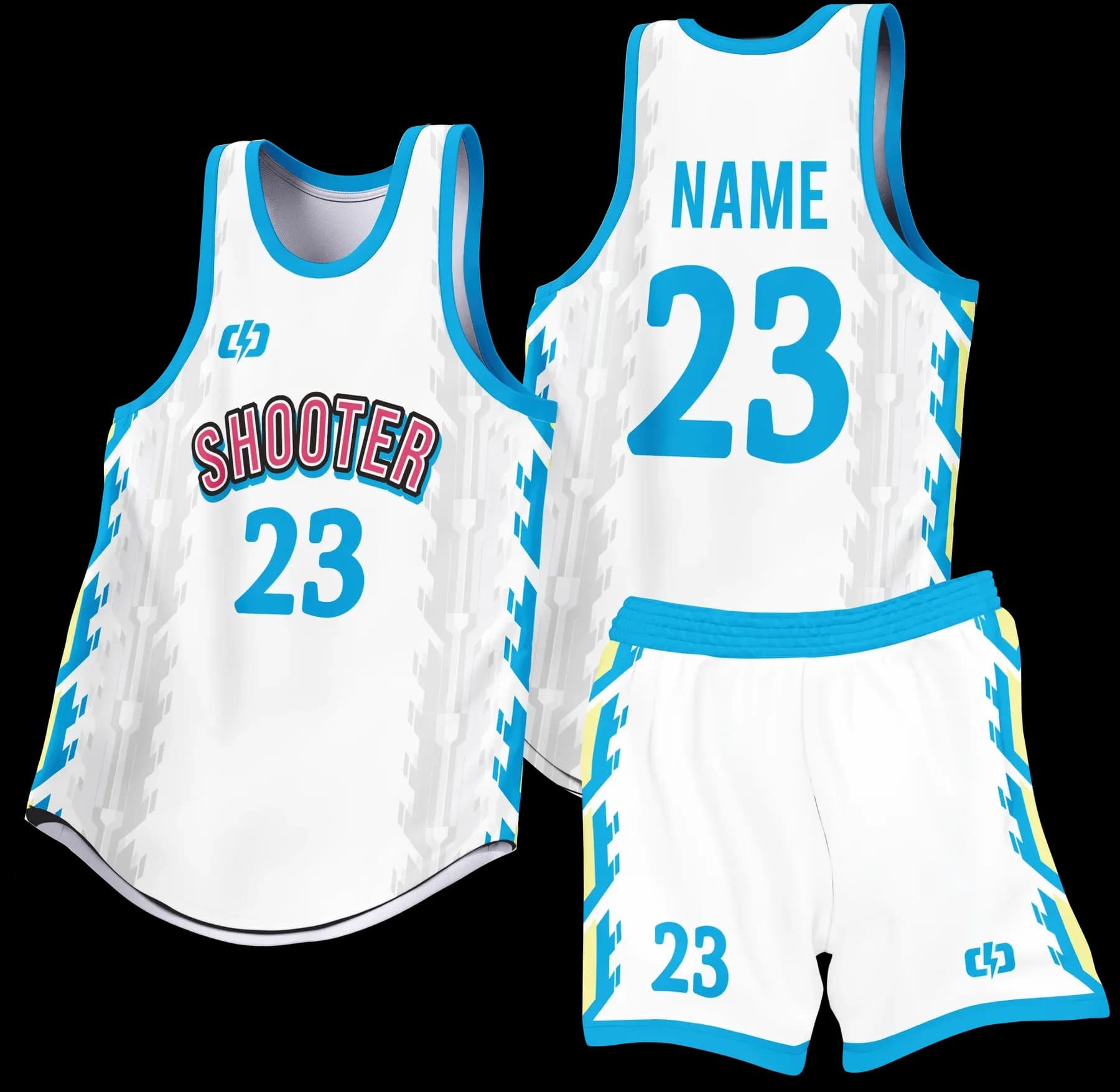 Custom basketball uniform design B88