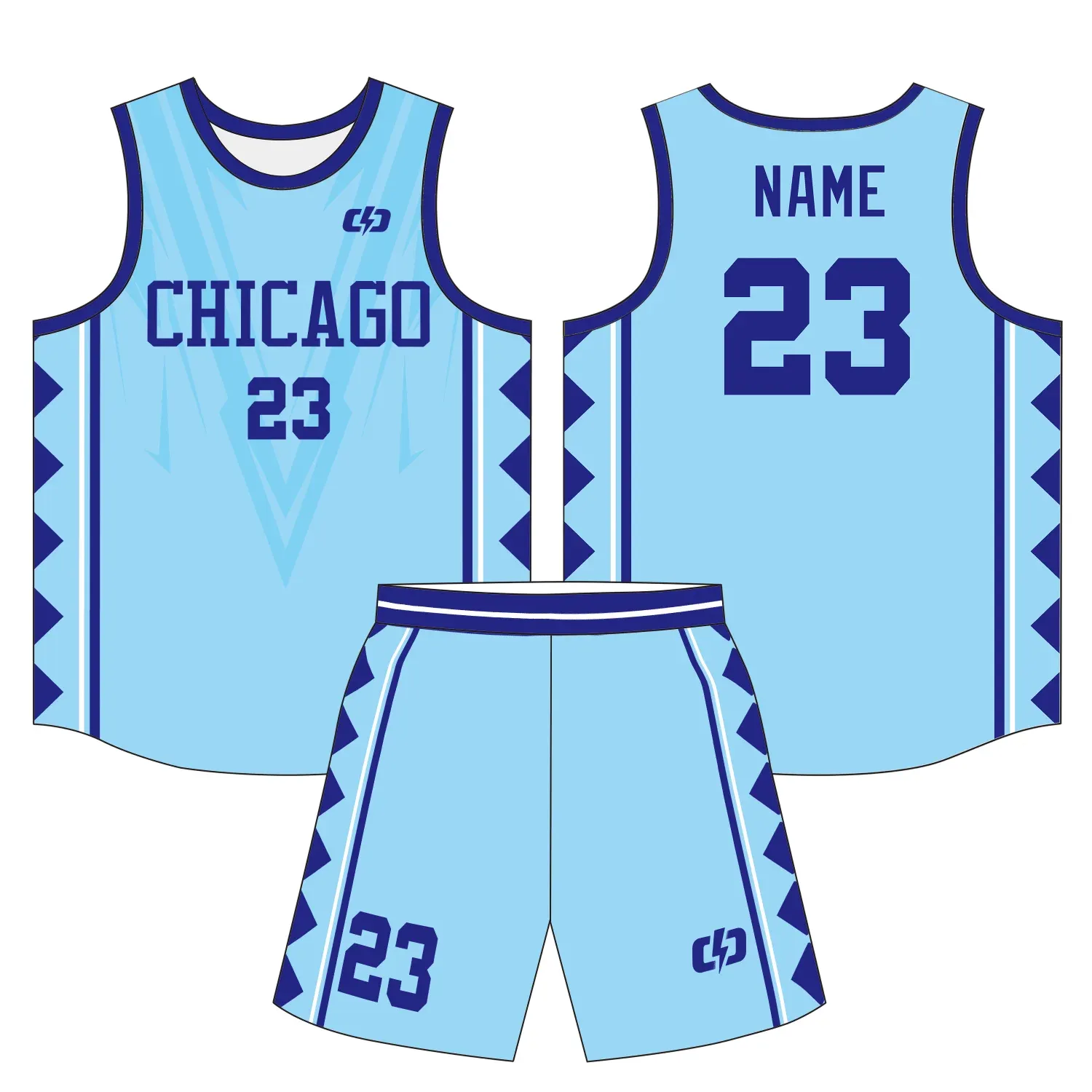 Custom basketball uniform design B37