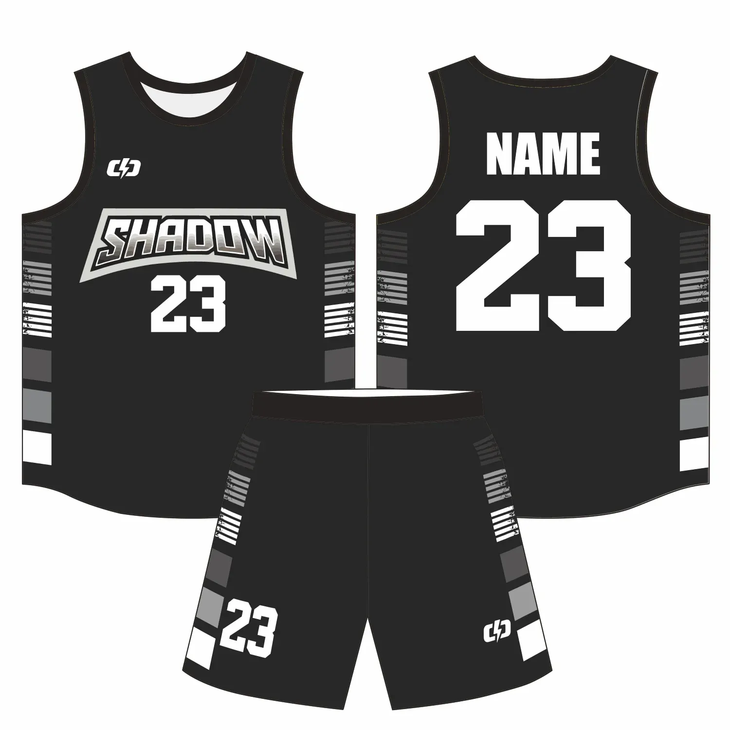 Custom basketball uniform design B78
